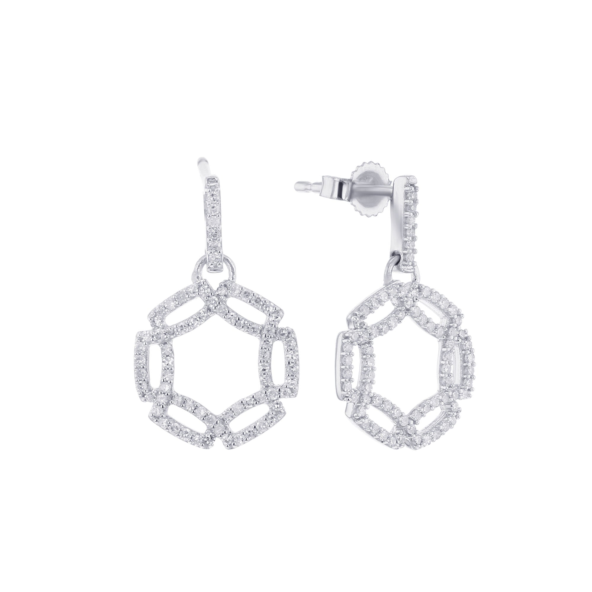 Silver Embrace Diamond Earrings – Steven Singer Jewelers