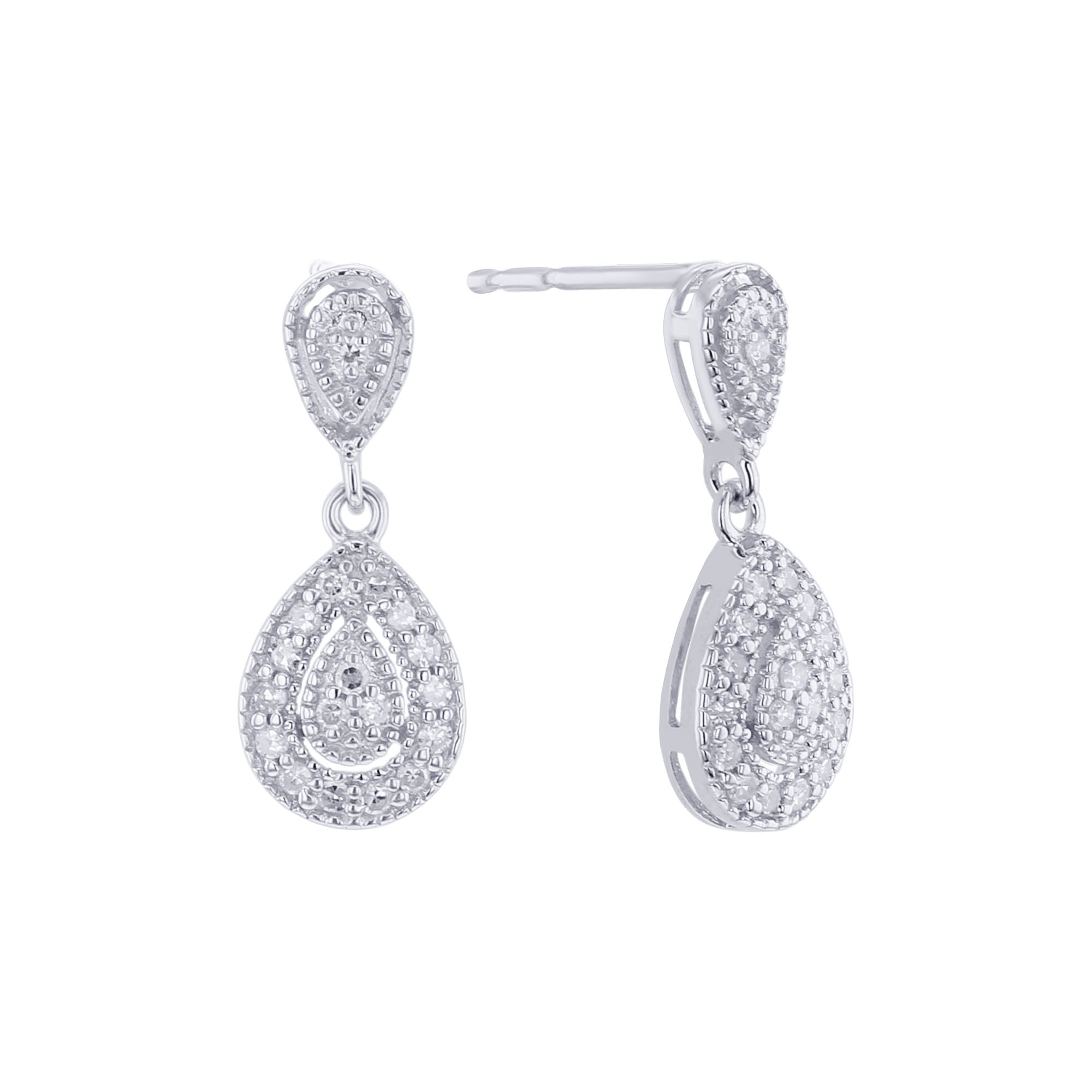 Silver Embrace Diamond Earrings – Steven Singer Jewelers