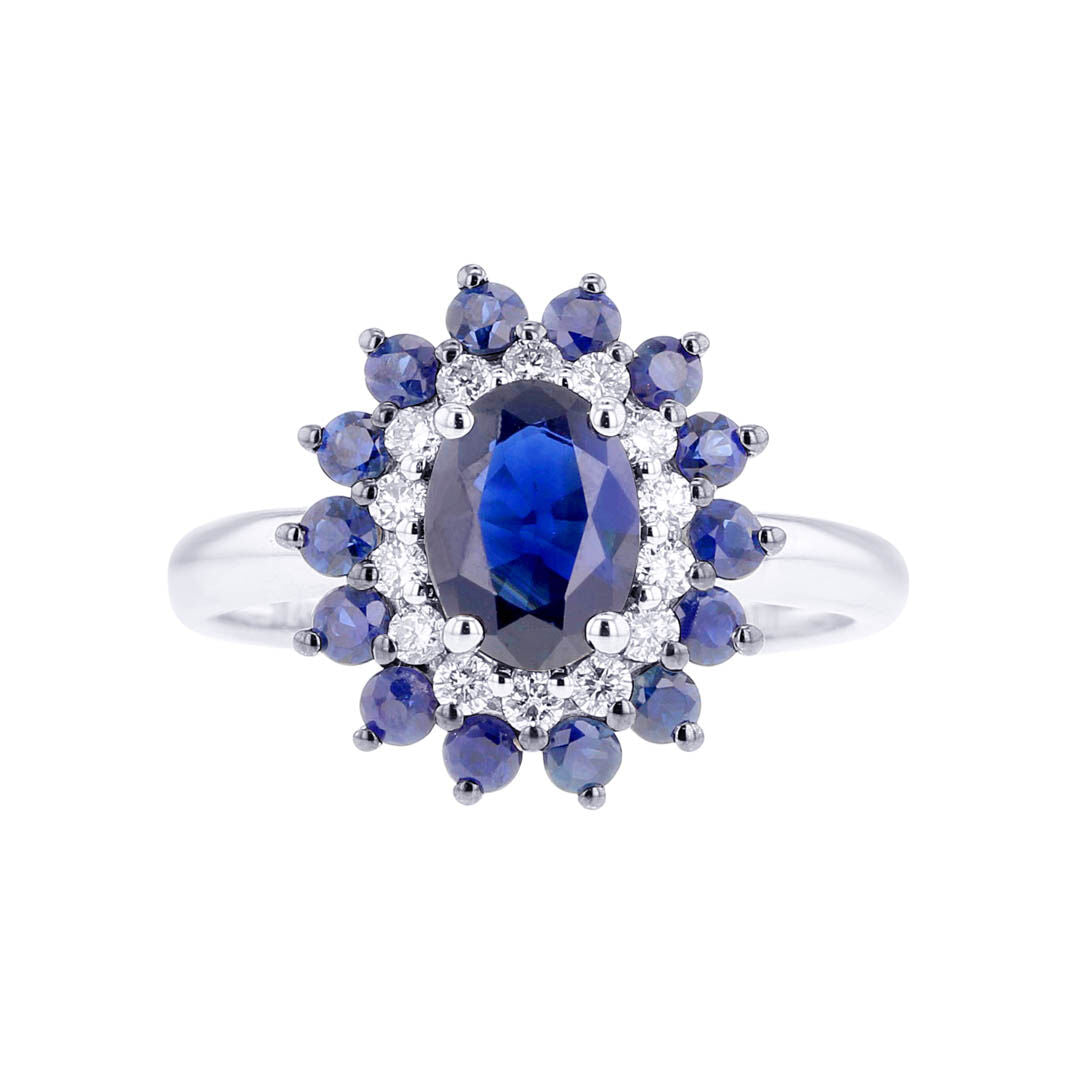 Ruka Sapphire and Diamond Ring