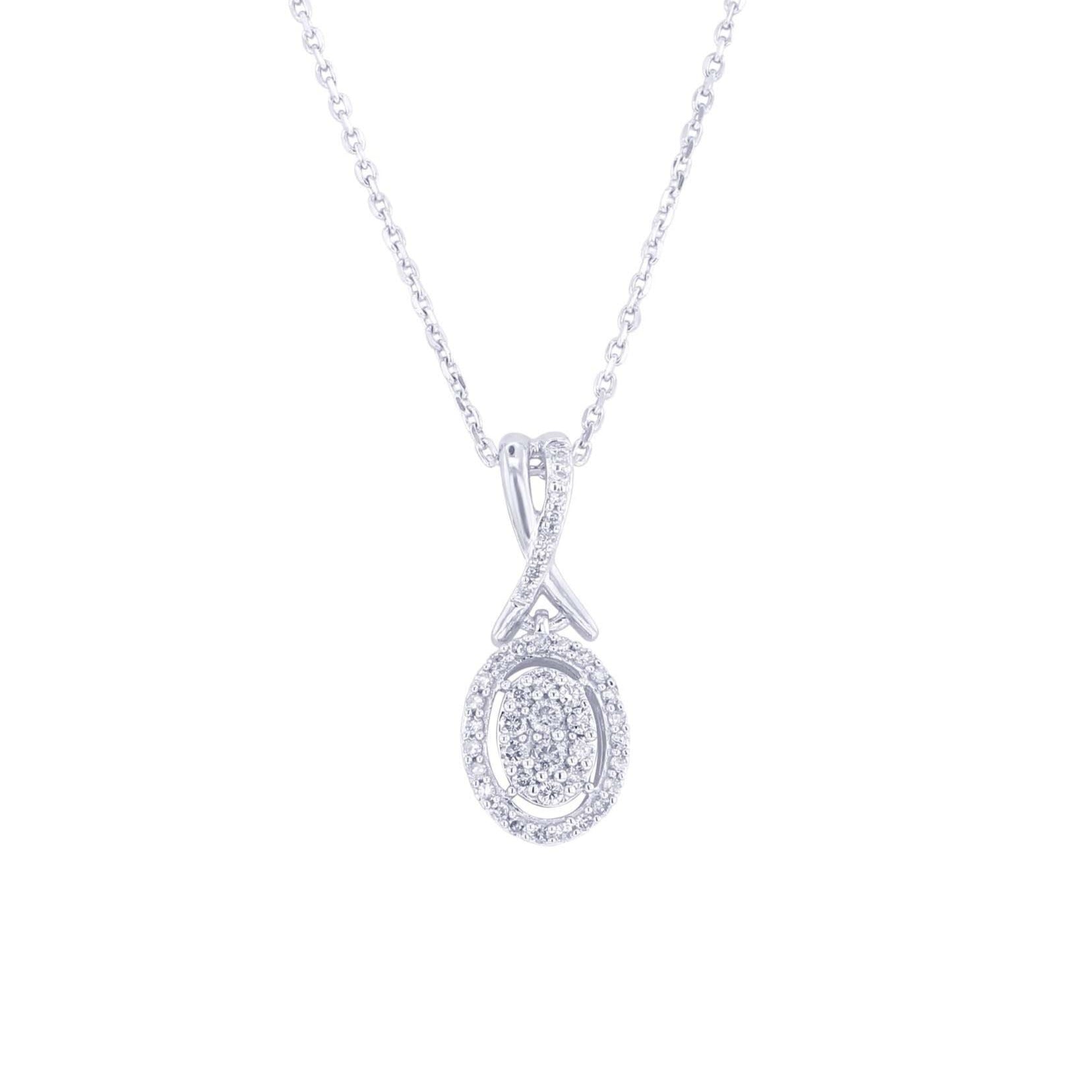 Genuine Diamond and offers Sterling Silver Pendant Necklace