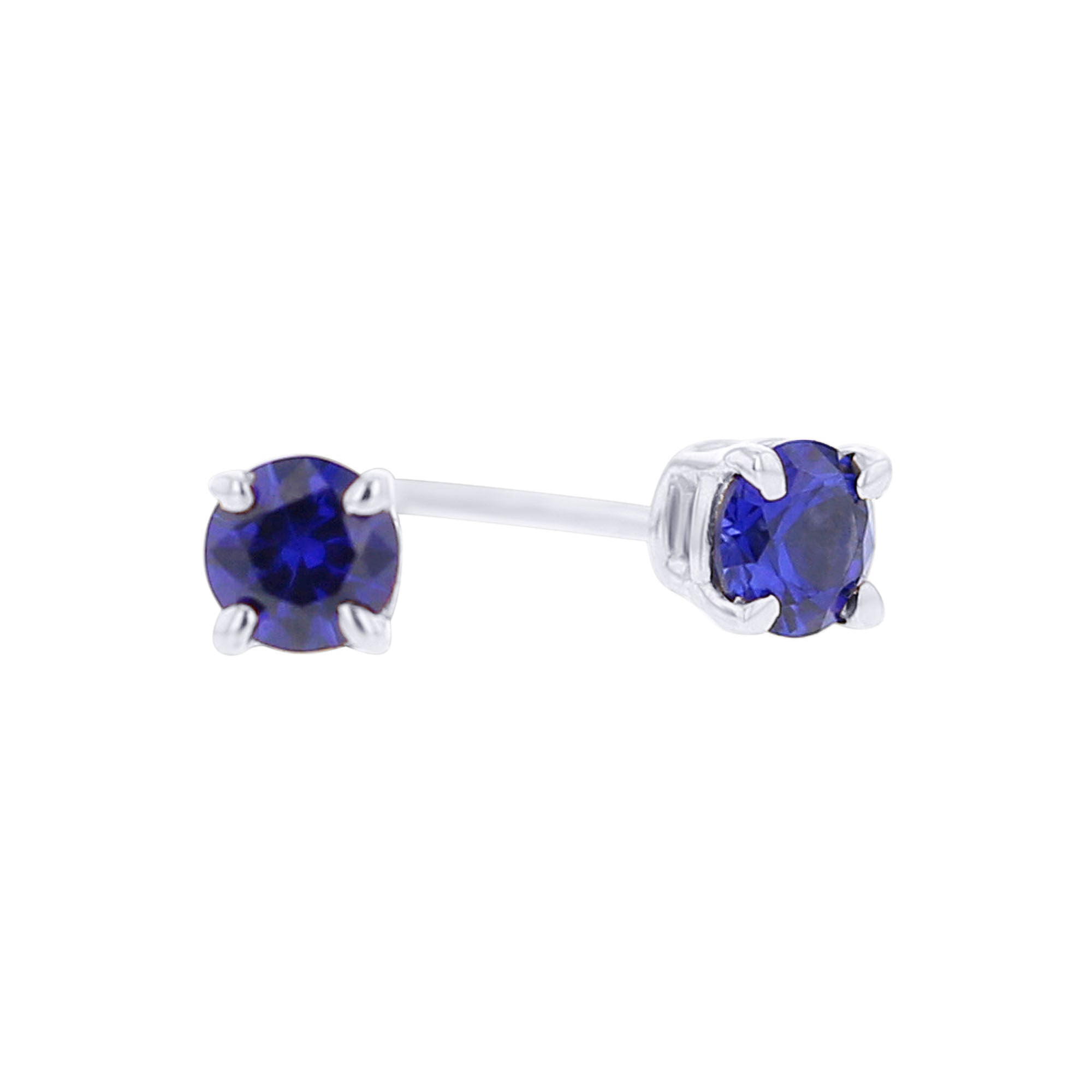 Blue sapphire white deals gold earrings