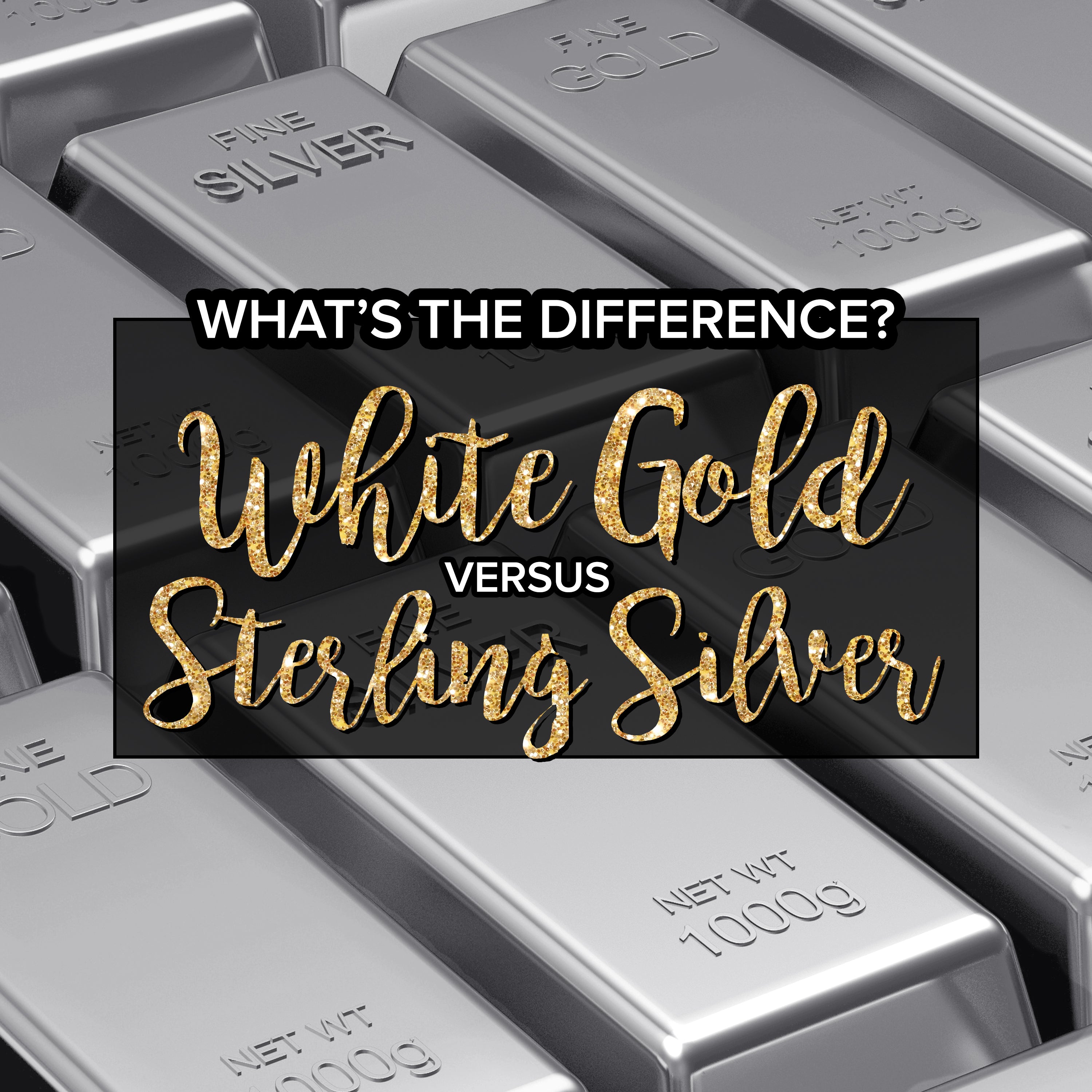 What's the difference between white gold and sterling silver?