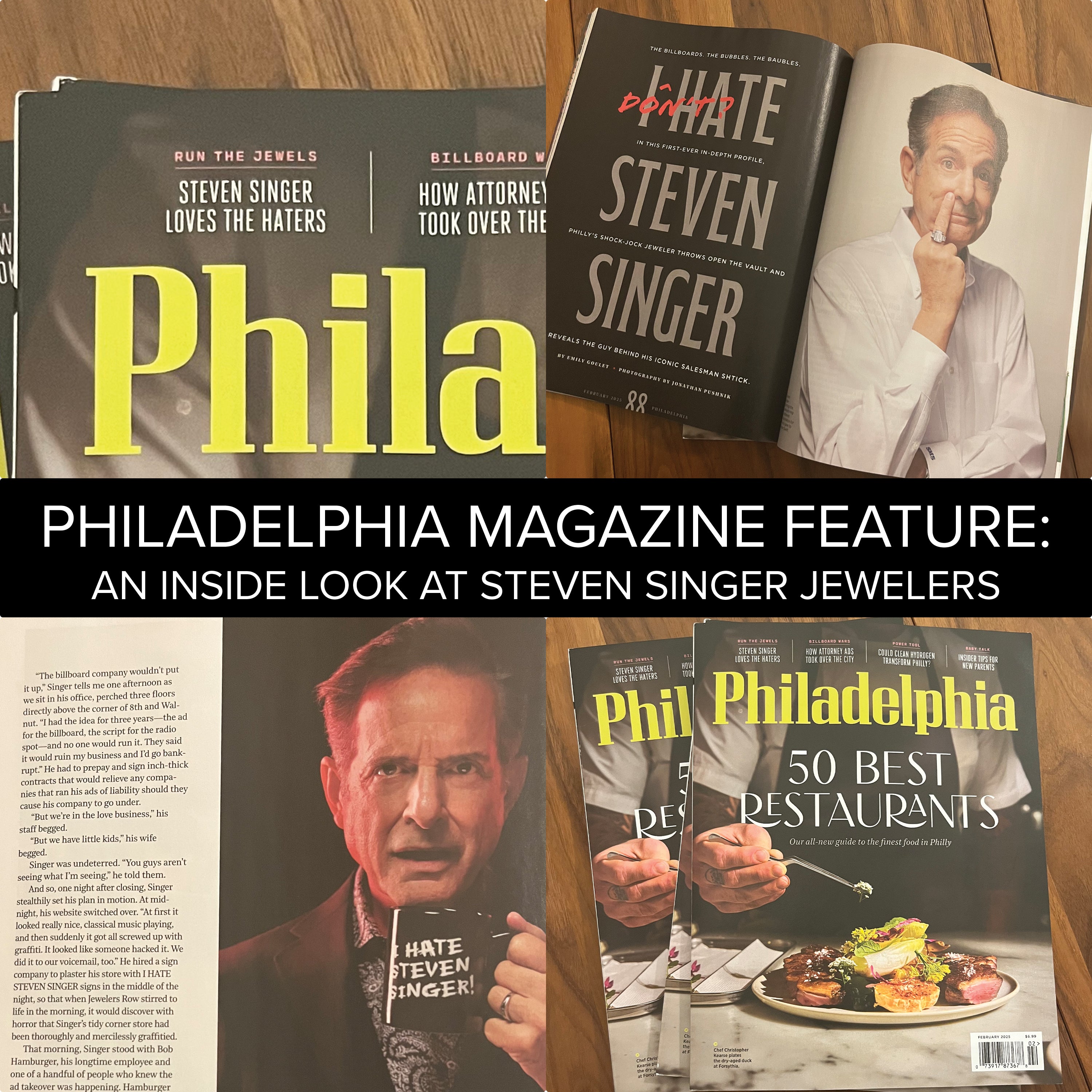 Steven Singer Jewelers Featured in Philadelphia Magazine