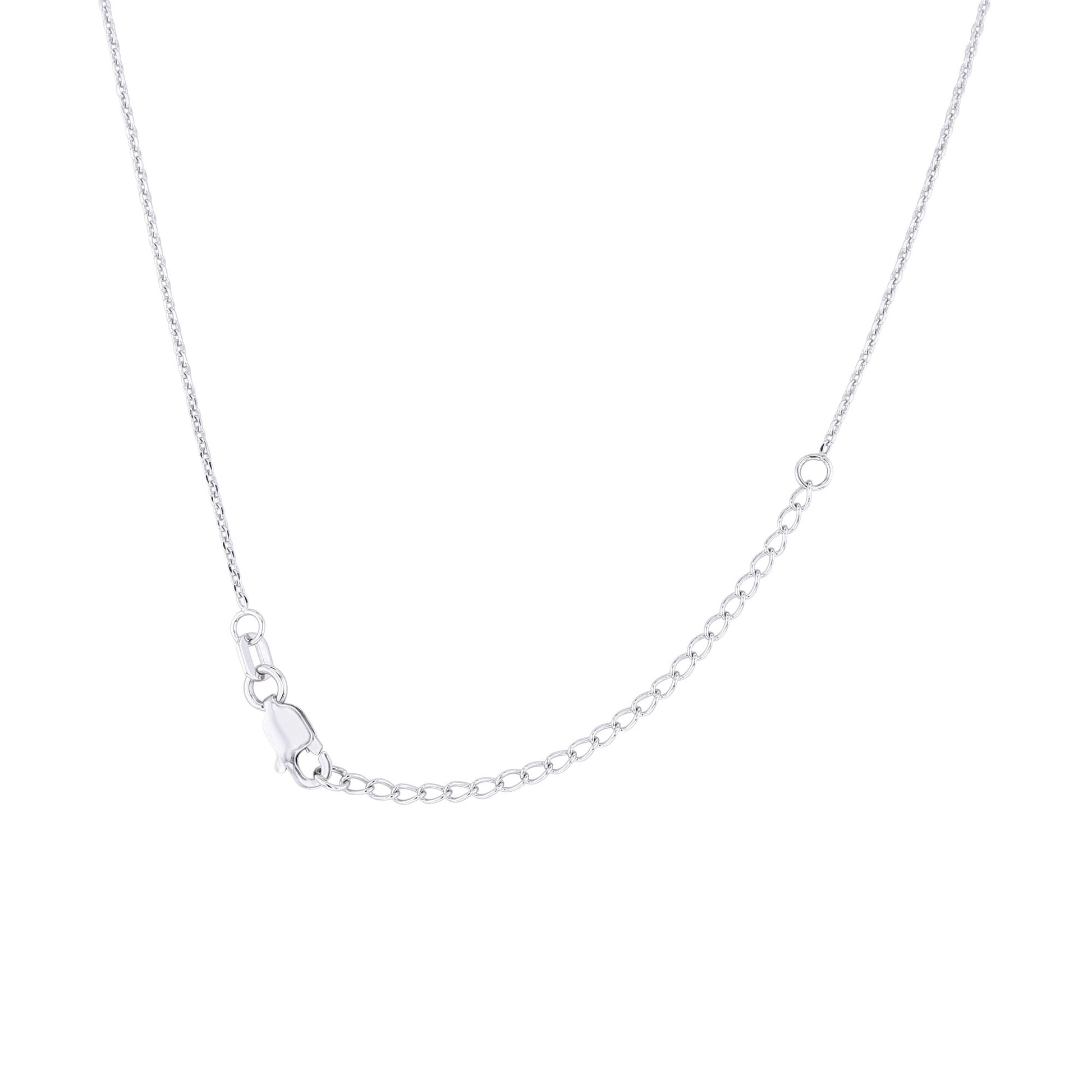 Silver Round Disc Necklace