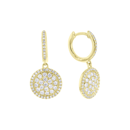 Solange Pave Diamond Drop Earrings