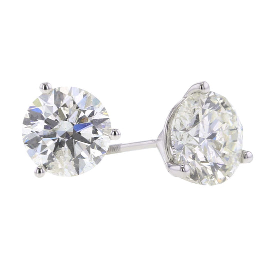 Grande Round Diamond Stud Earrings 3ct - H/I I1