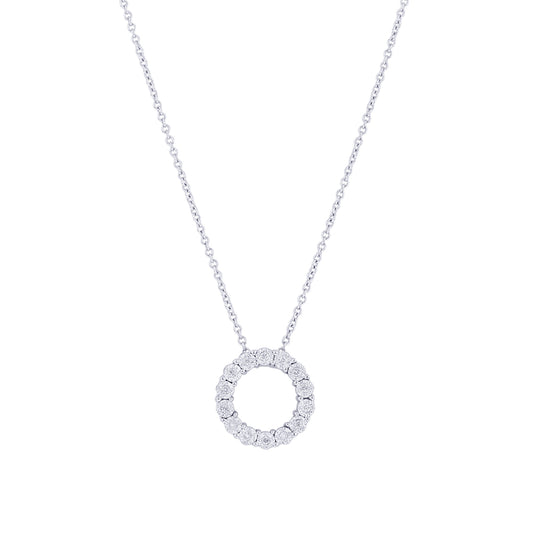 Mirage Circle Diamond Necklace 1/20ct