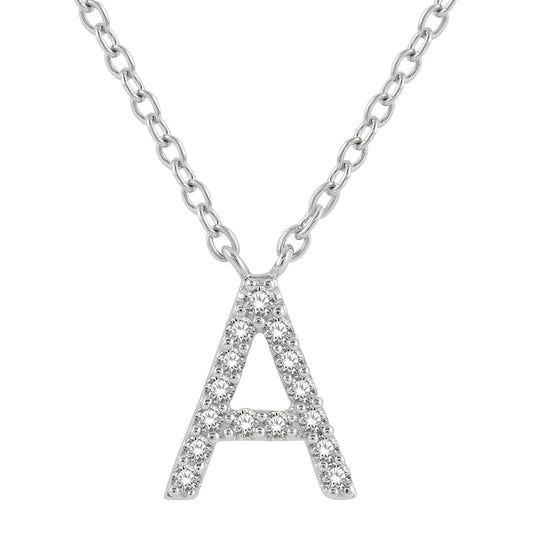 Classic Initial Diamond Necklace