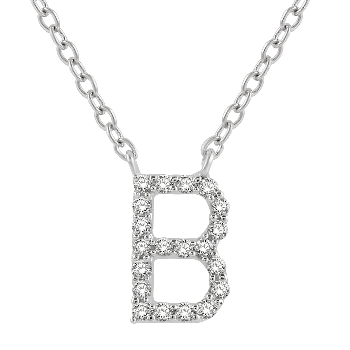 Classic Initial Diamond Necklace