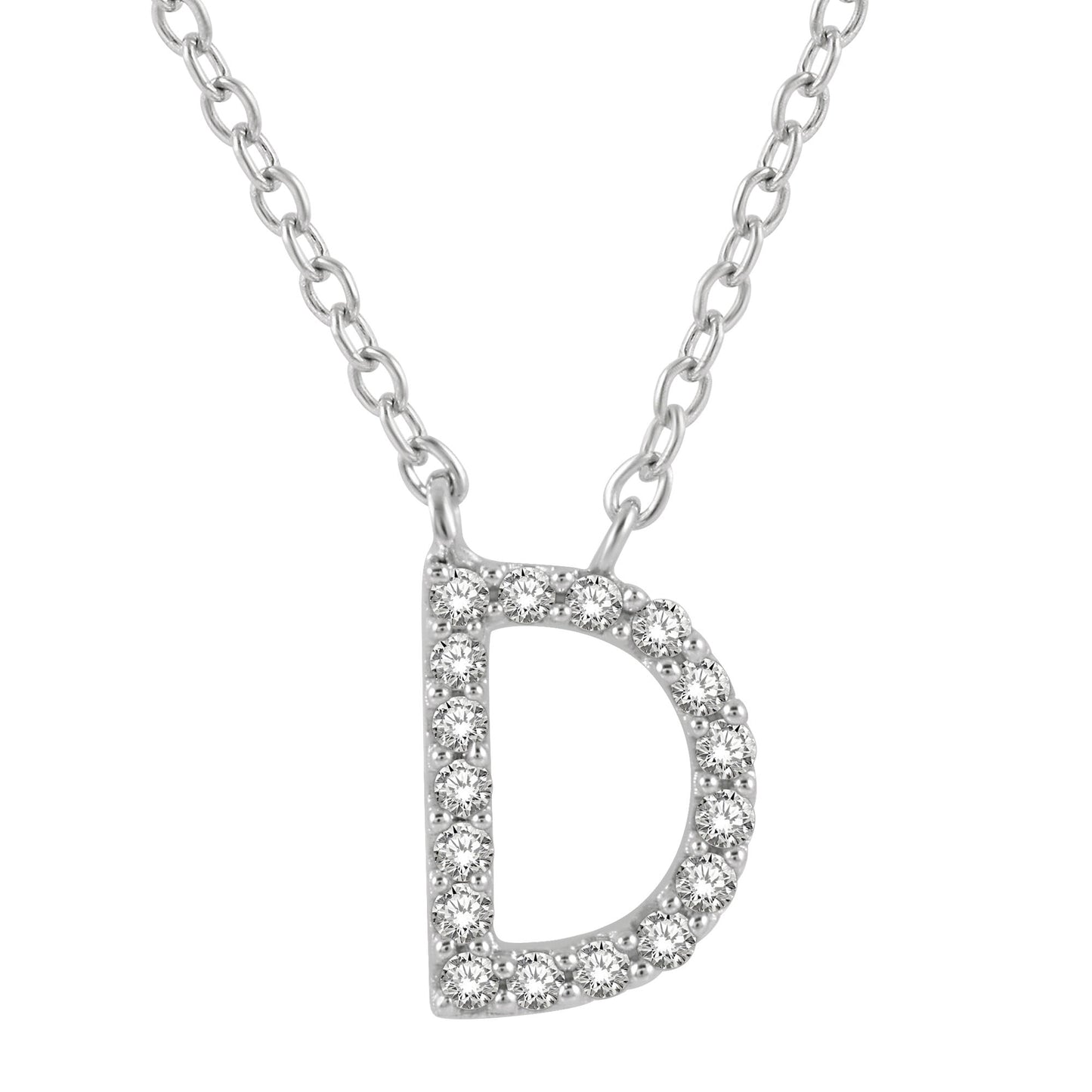 Classic Initial Diamond Necklace