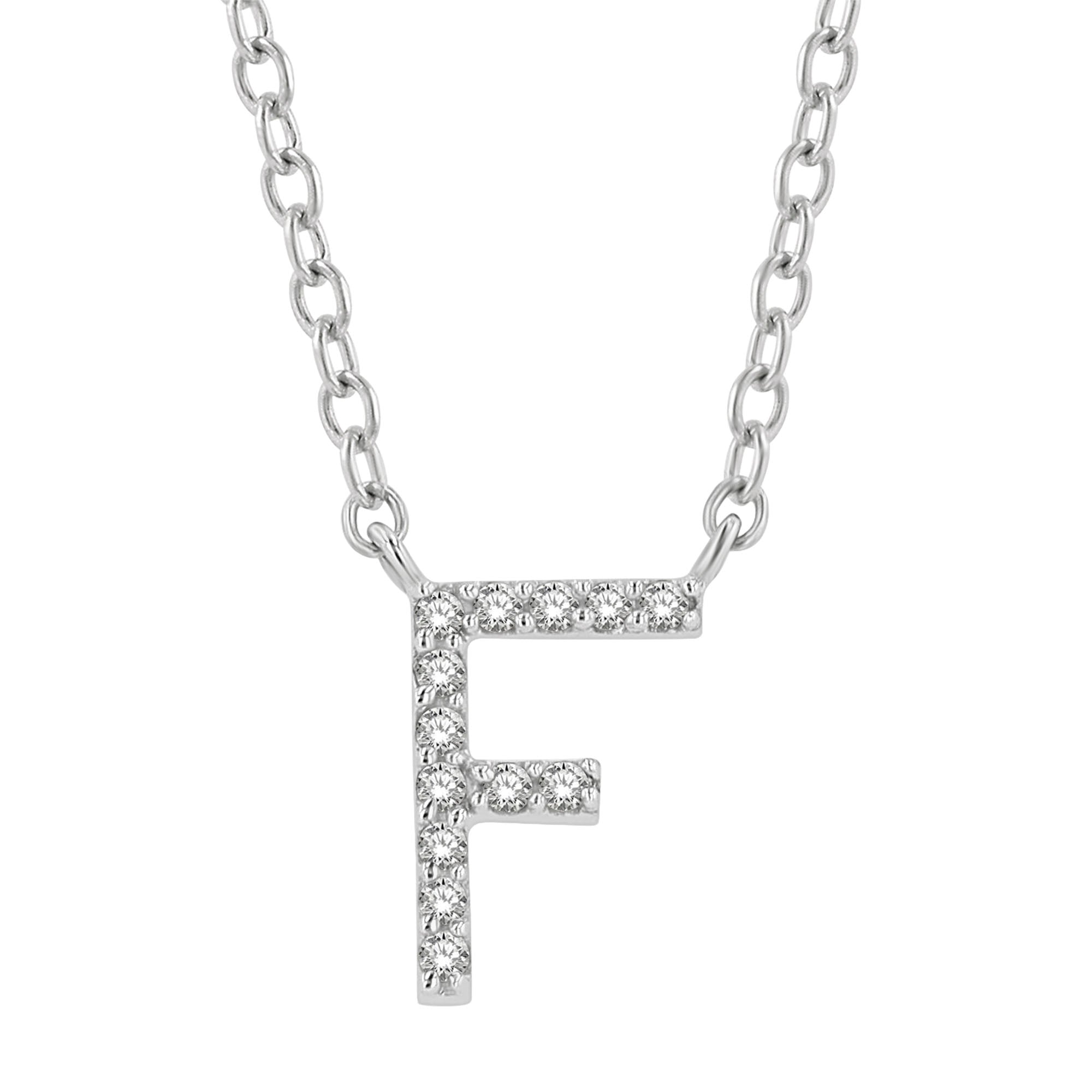 Classic Initial Diamond Necklace