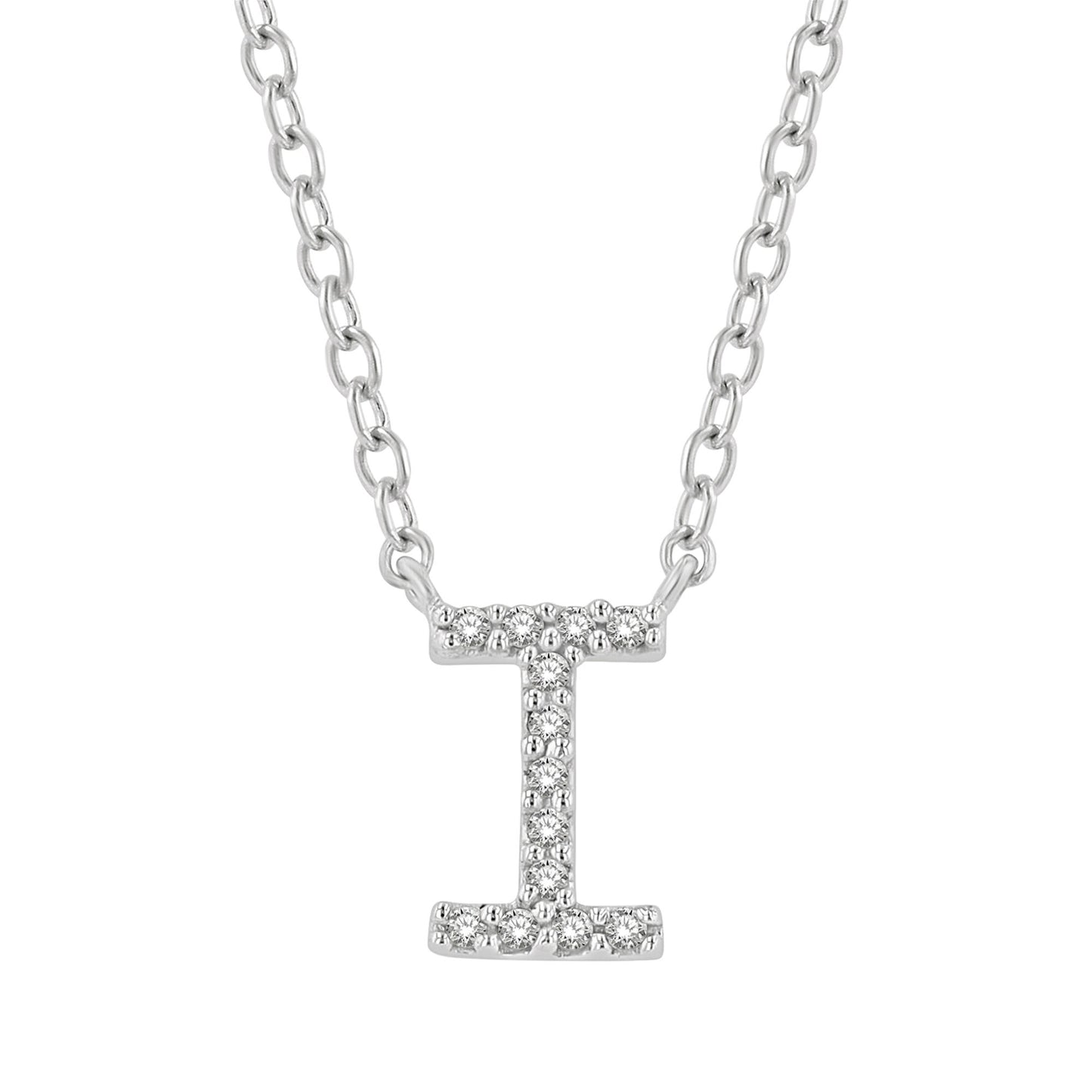 Classic Initial Diamond Necklace