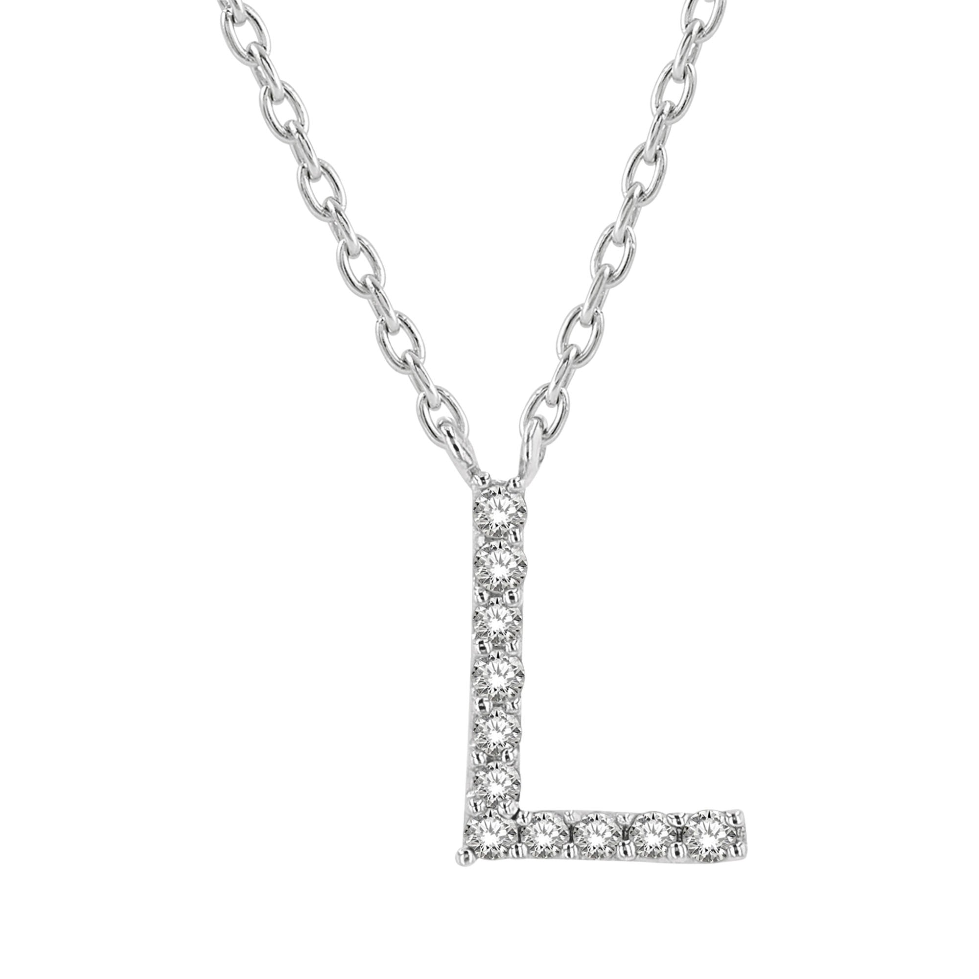 Classic Initial Diamond Necklace – Steven Singer Jewelers