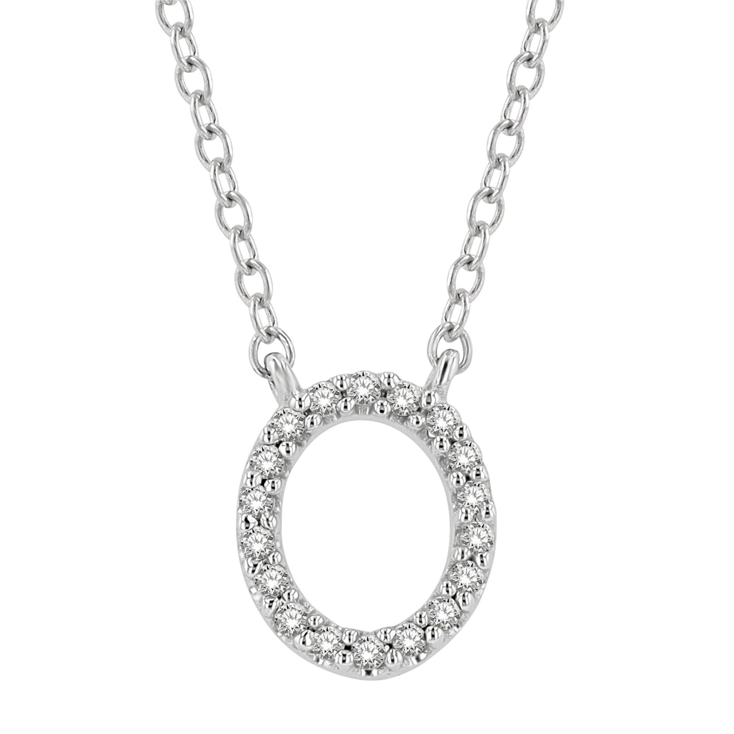 Classic Initial Diamond Necklace