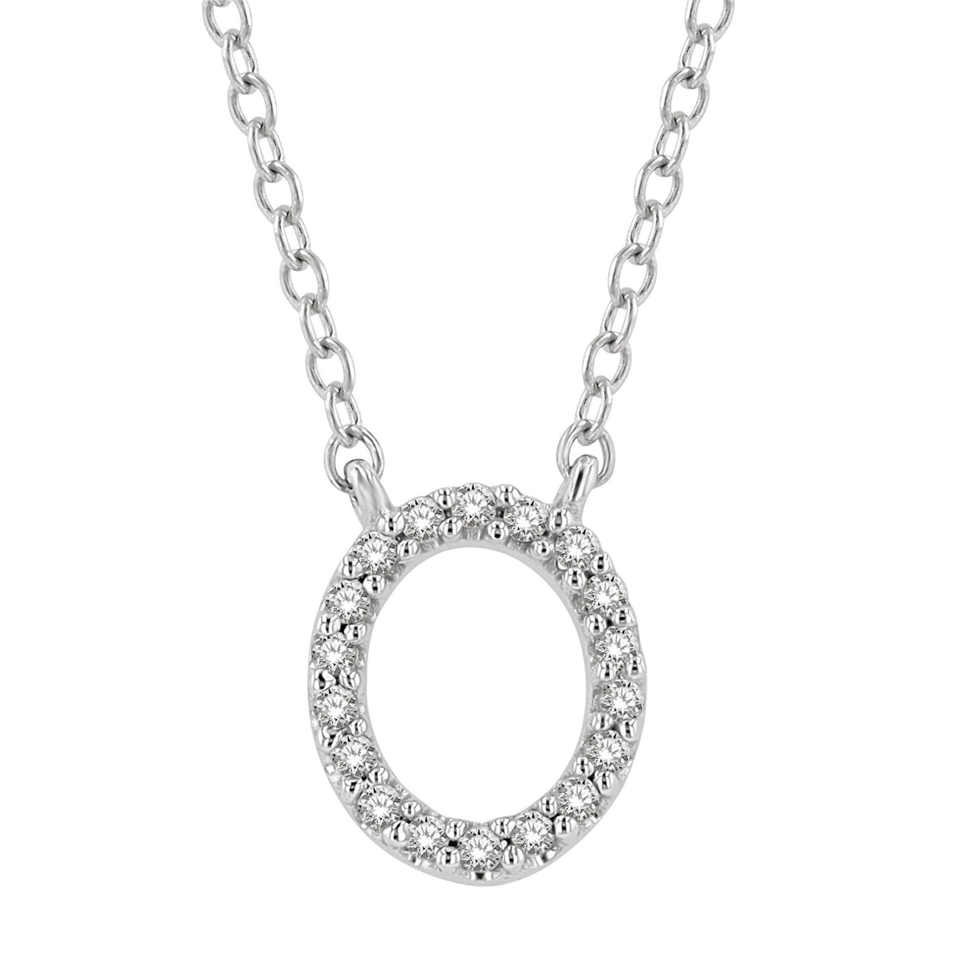 Classic Initial Diamond Necklace