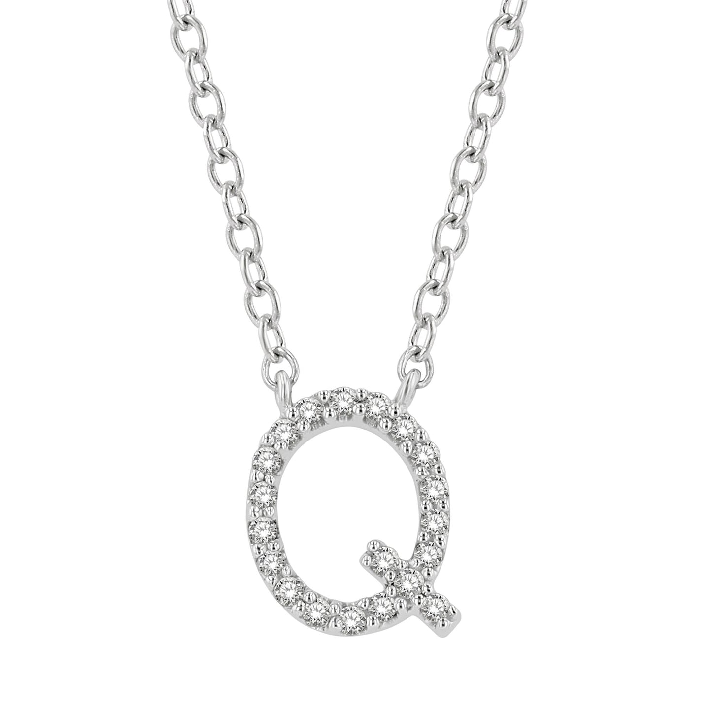 Classic Initial Diamond Necklace