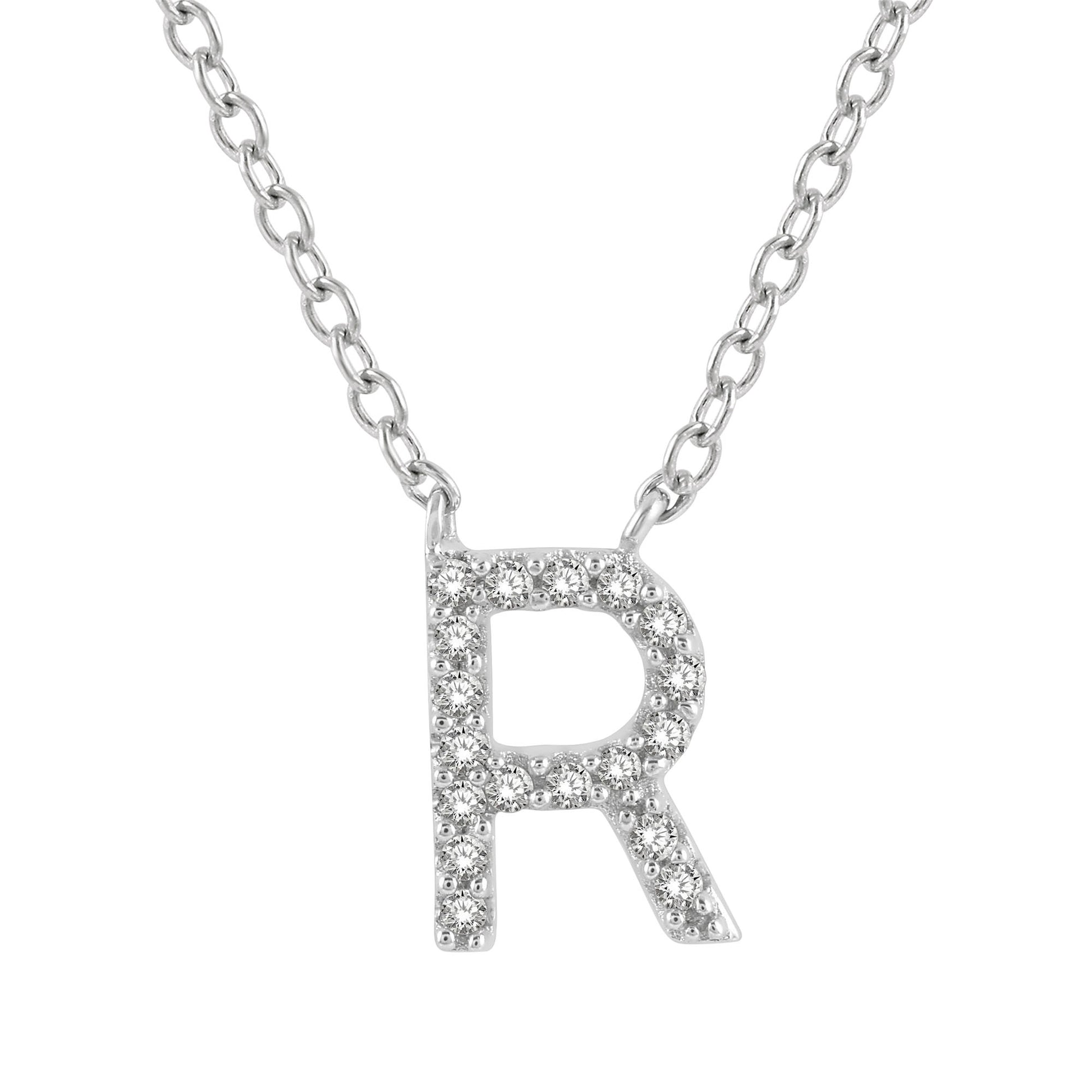 Classic Initial Diamond Necklace