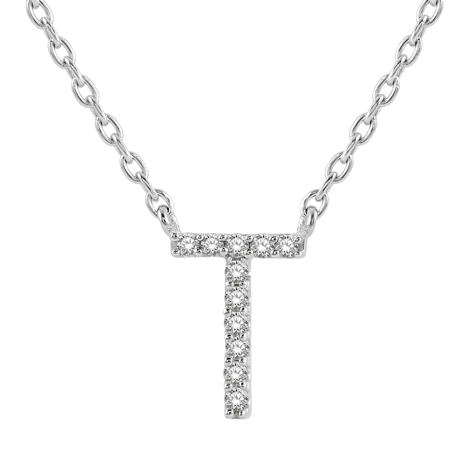 Classic Initial Diamond Necklace