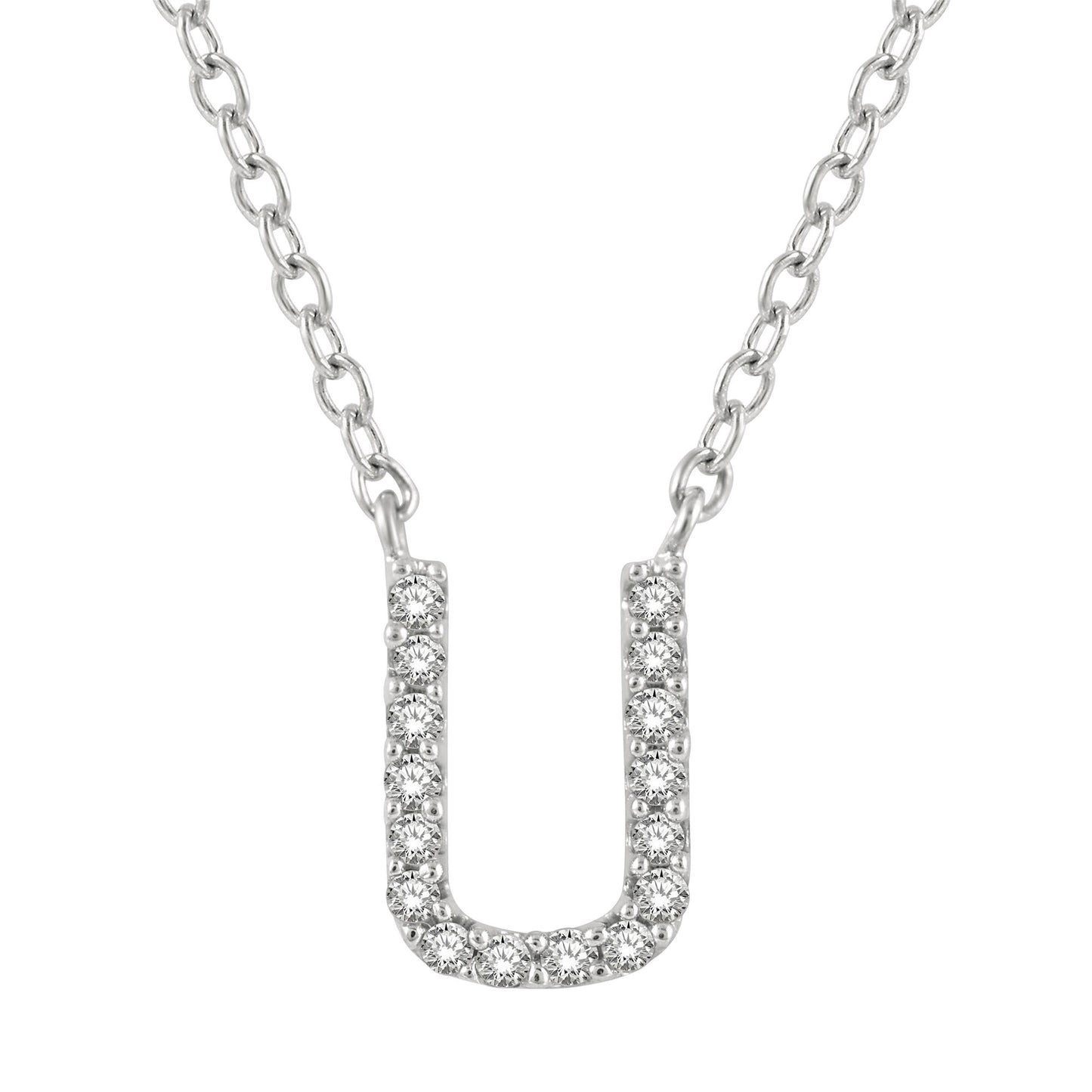 Classic Initial Diamond Necklace