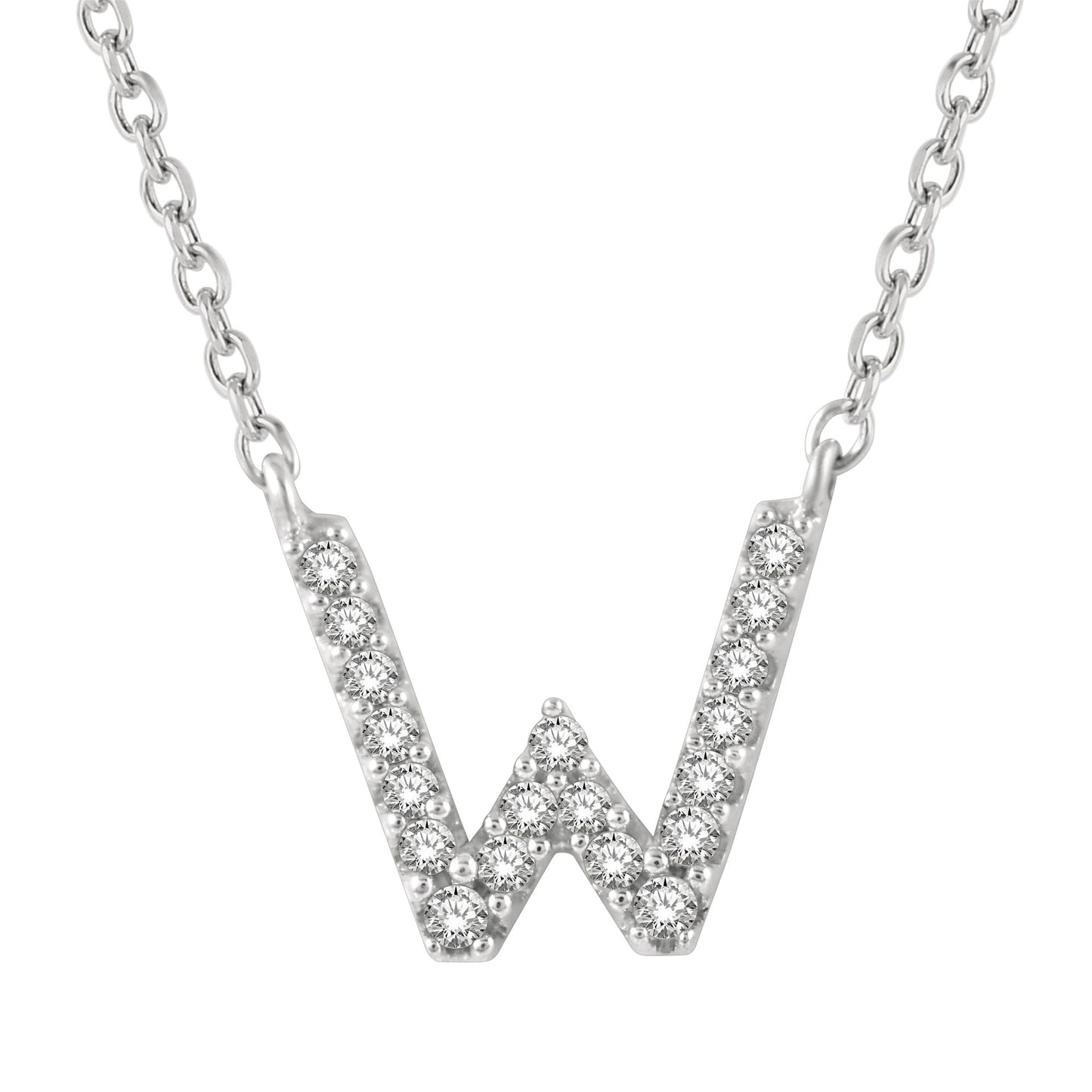 Classic Initial Diamond Necklace