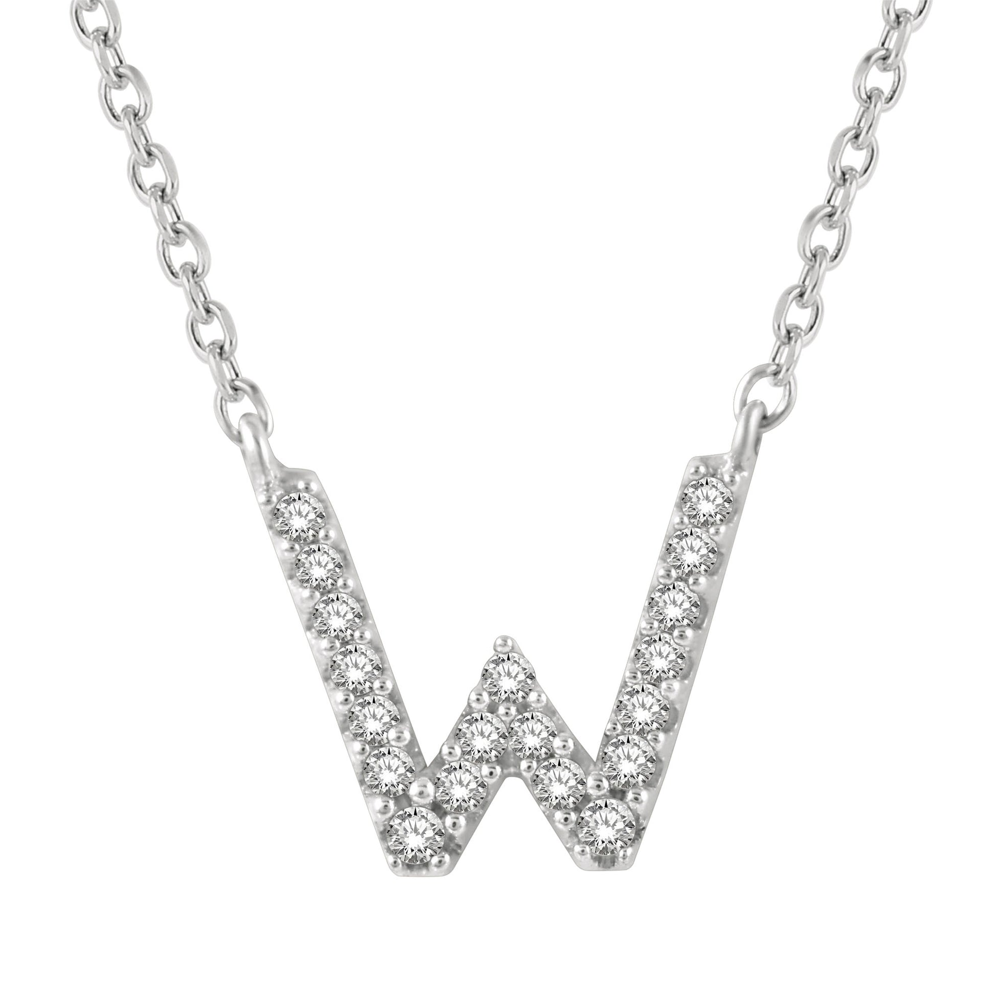 Classic Initial Diamond Necklace