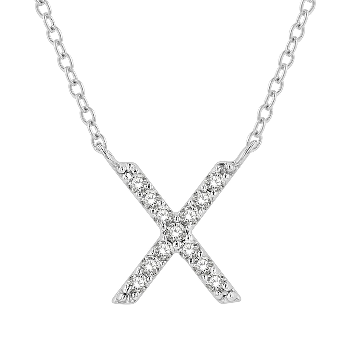 Classic Initial Diamond Necklace