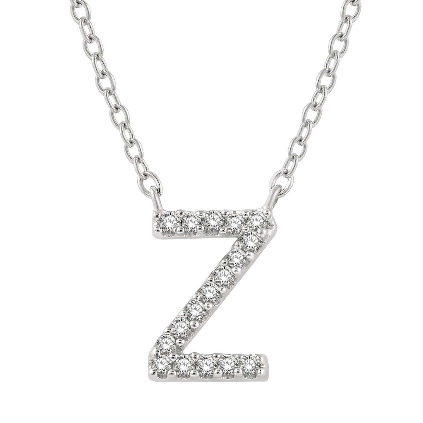 Classic Initial Diamond Necklace