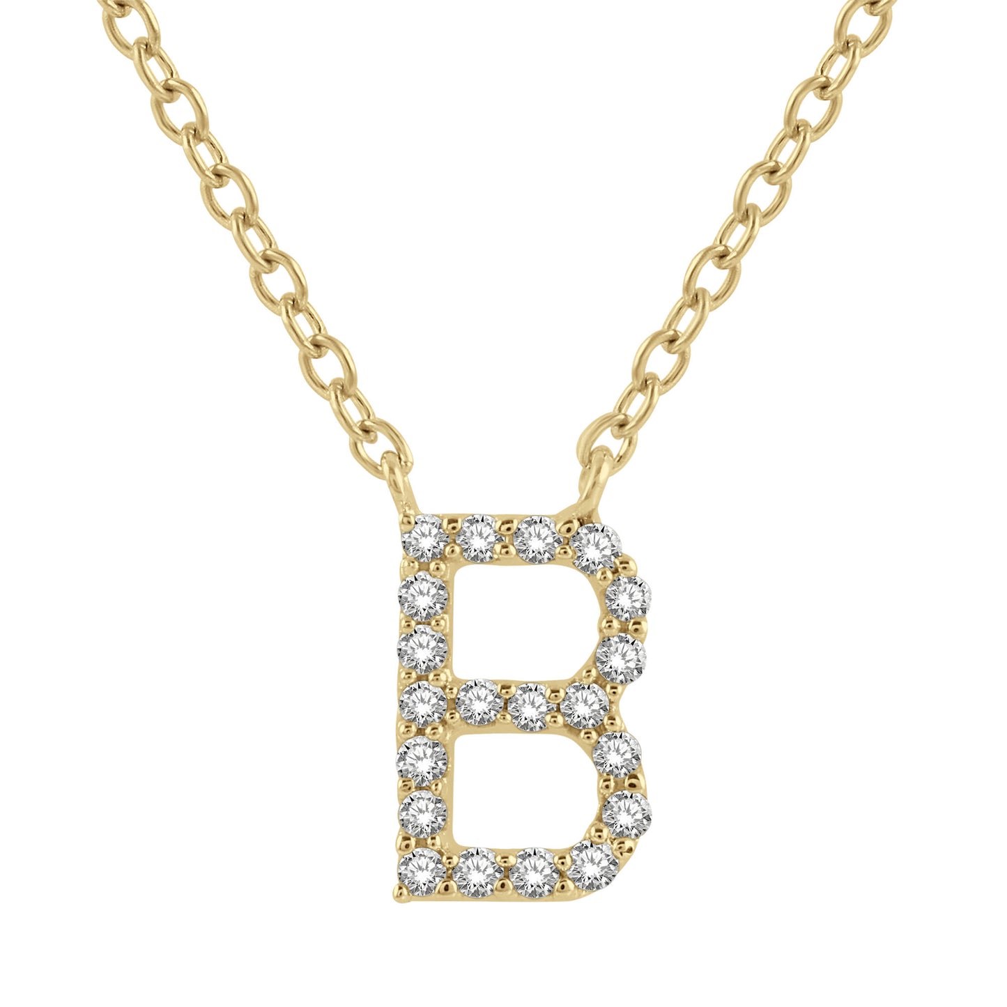 Classic Initial Diamond Necklace