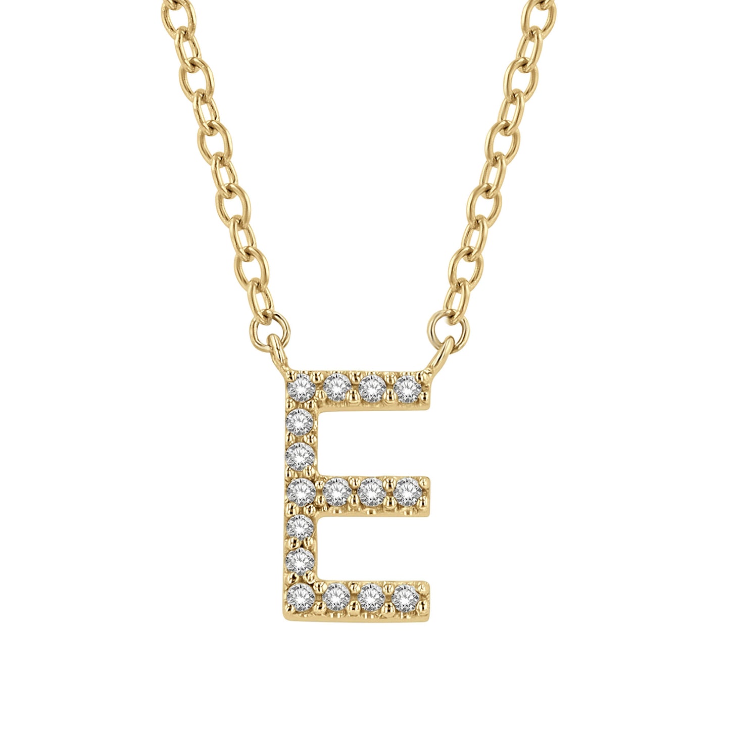 Classic Initial Diamond Necklace