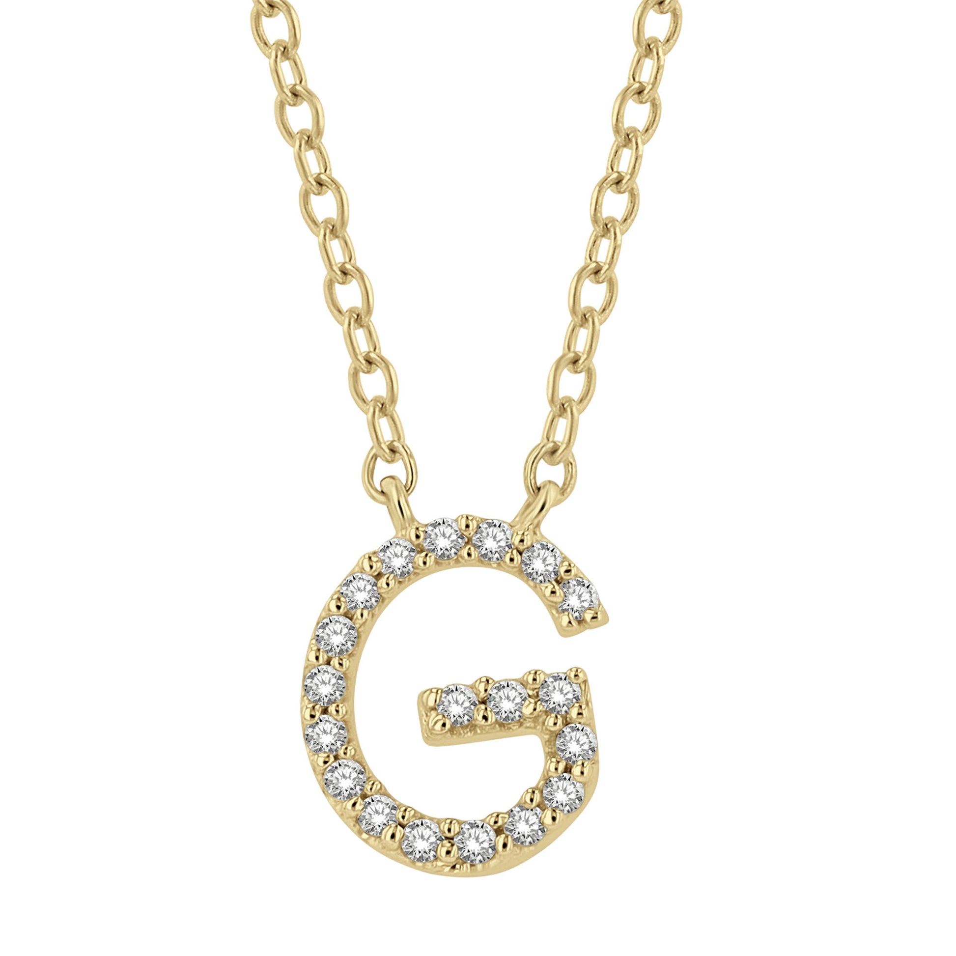 Classic Initial Diamond Necklace