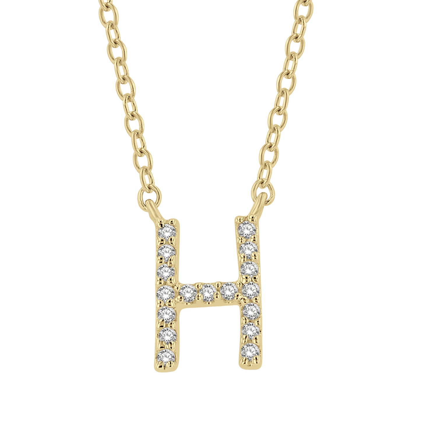 Classic Initial Diamond Necklace