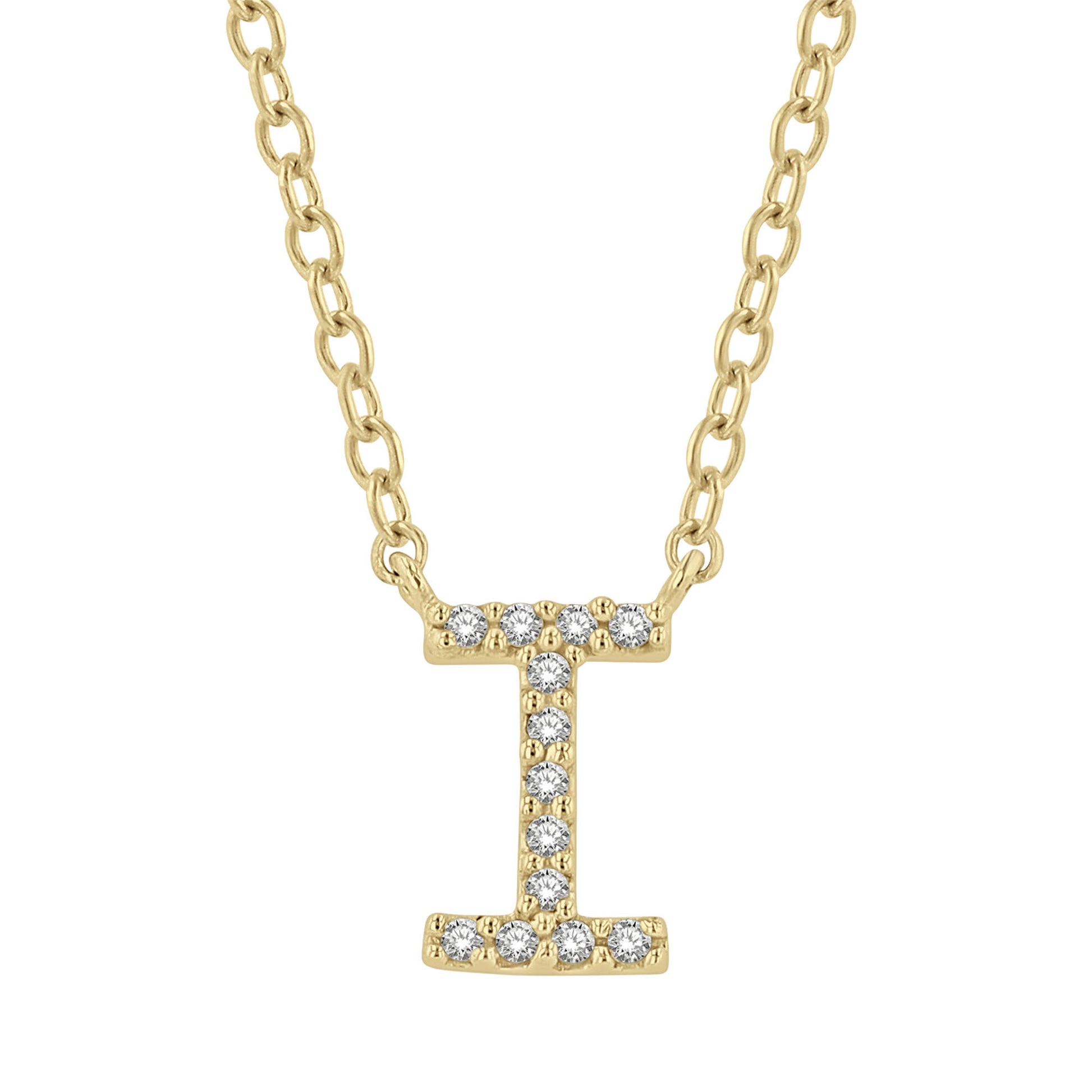 Classic Initial Diamond Necklace