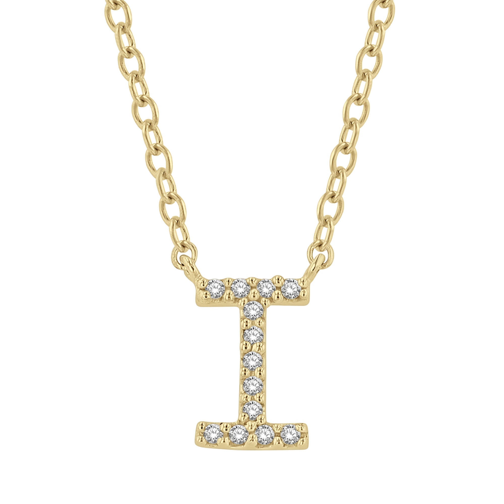 Classic Initial Diamond Necklace