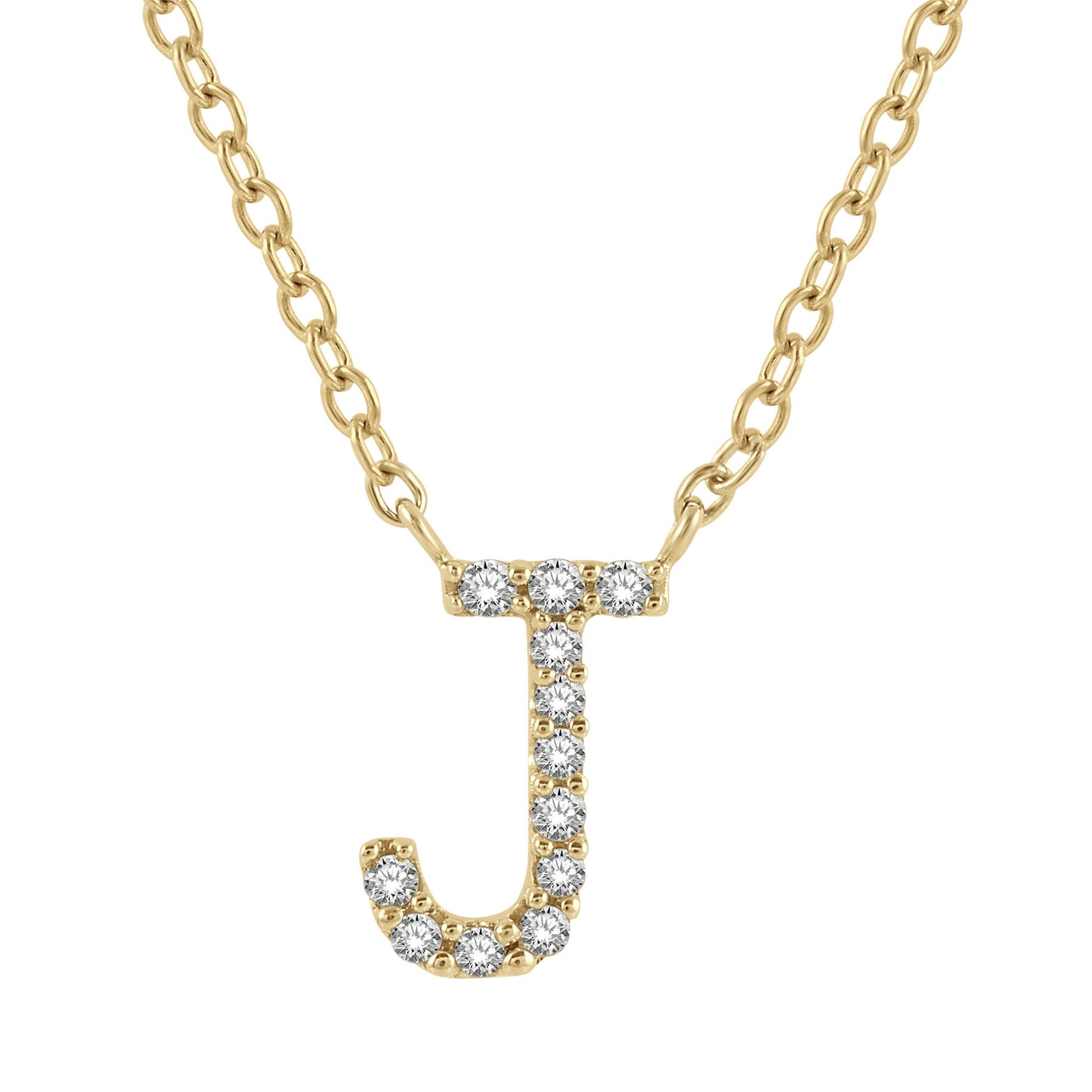 Classic Initial Diamond Necklace