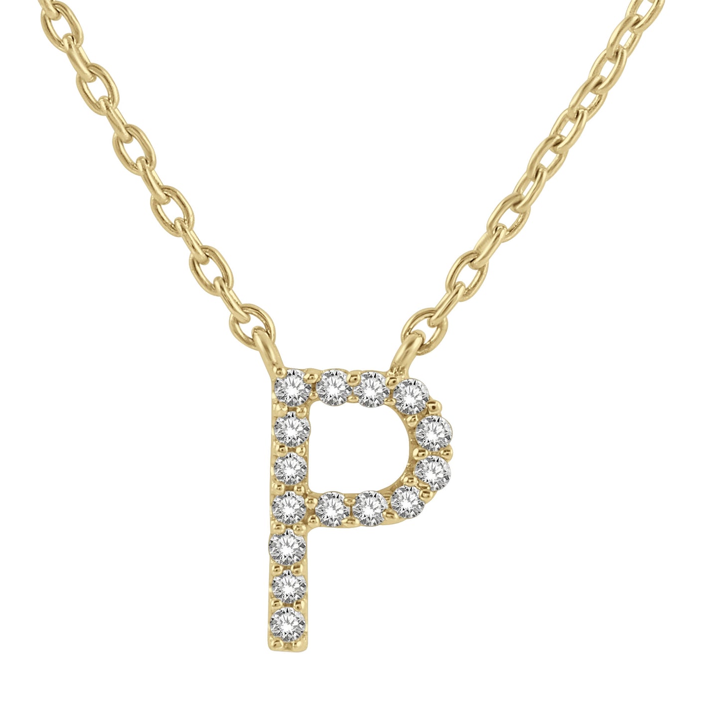 Classic Initial Diamond Necklace