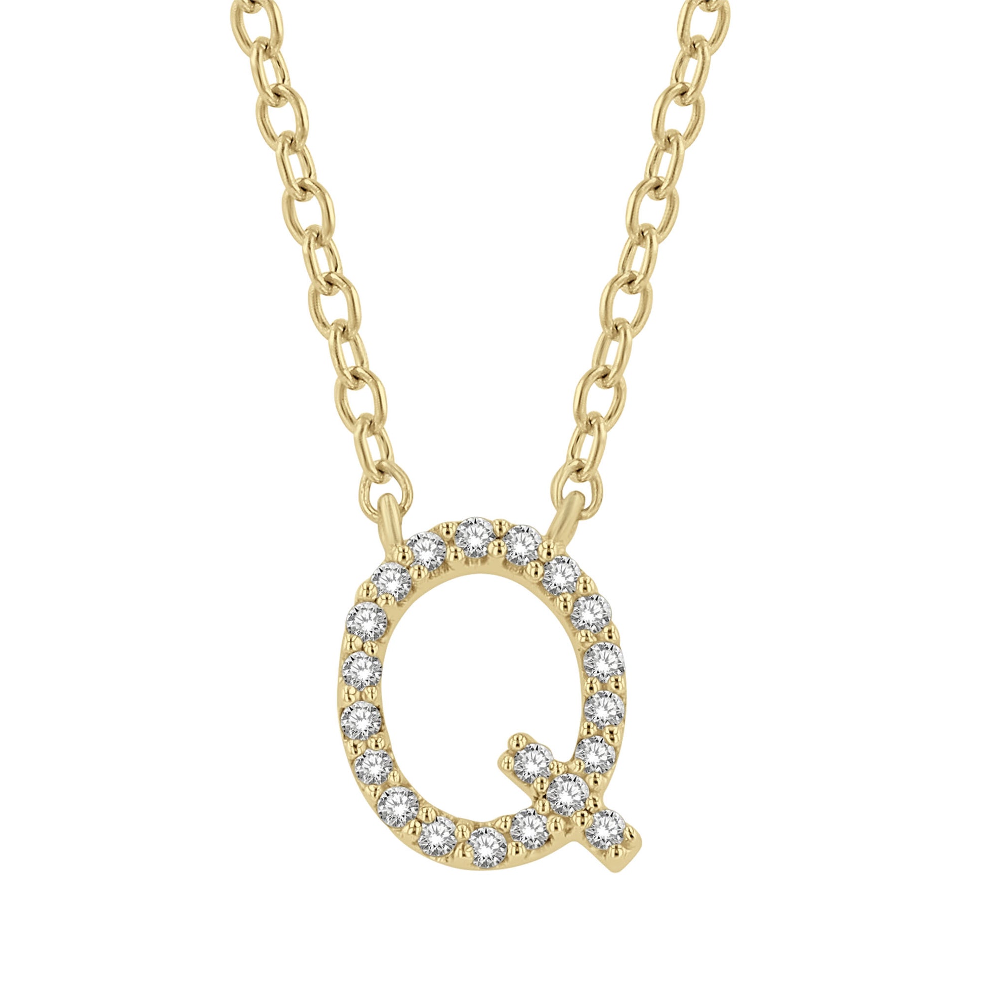 Classic Initial Diamond Necklace