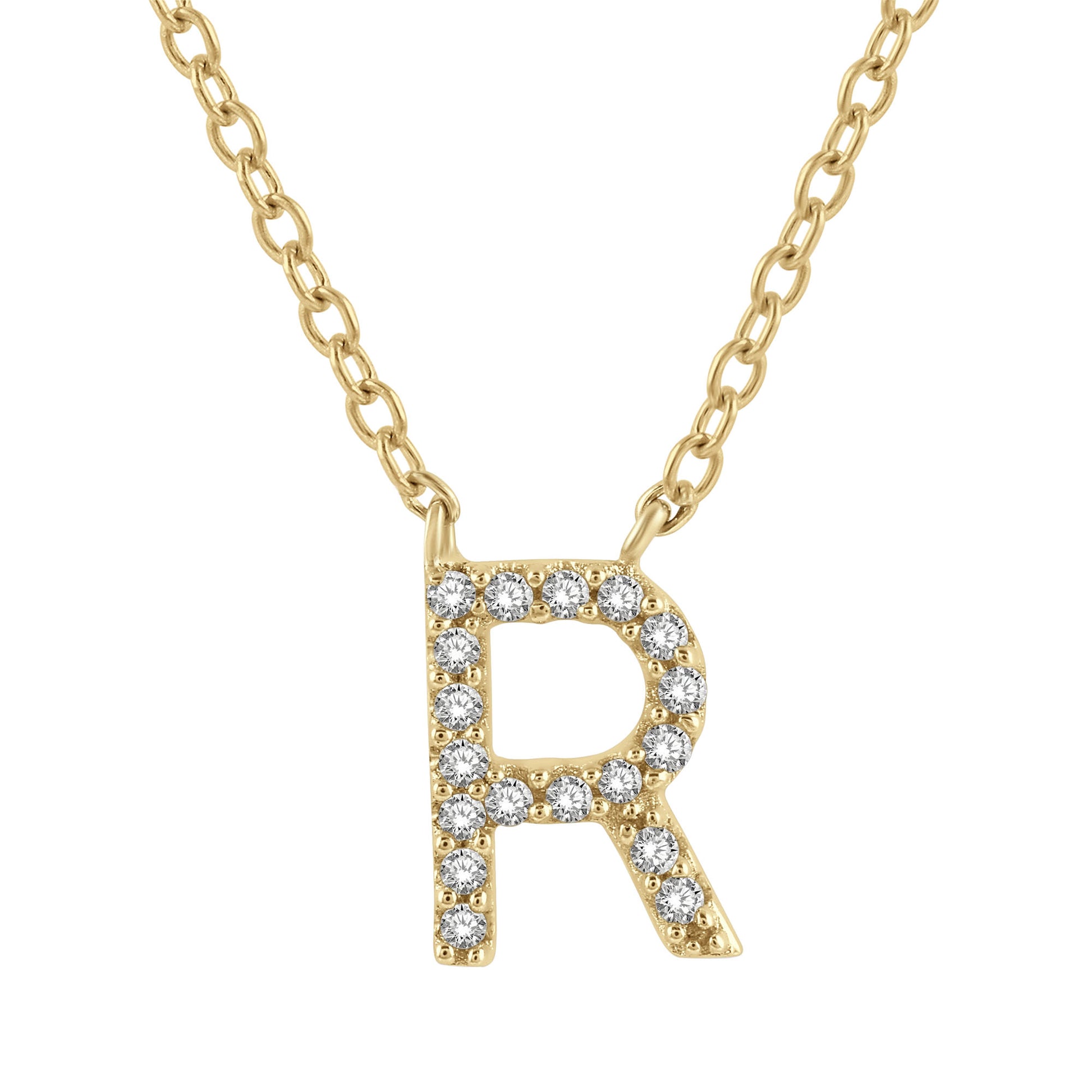 Classic Initial Diamond Necklace