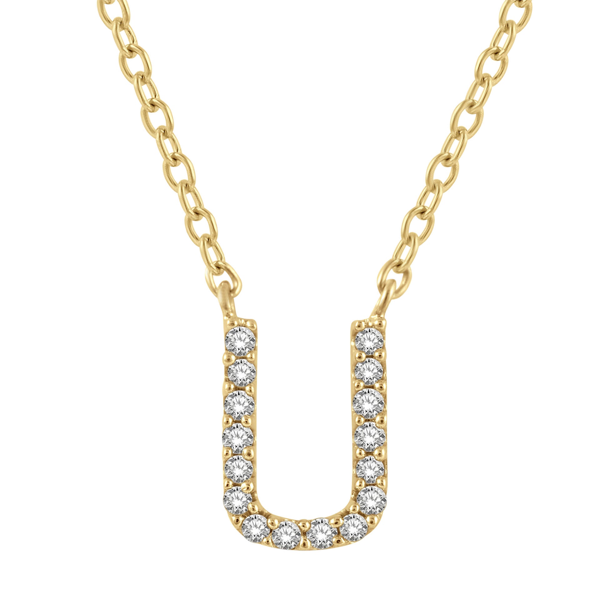 Classic Initial Diamond Necklace