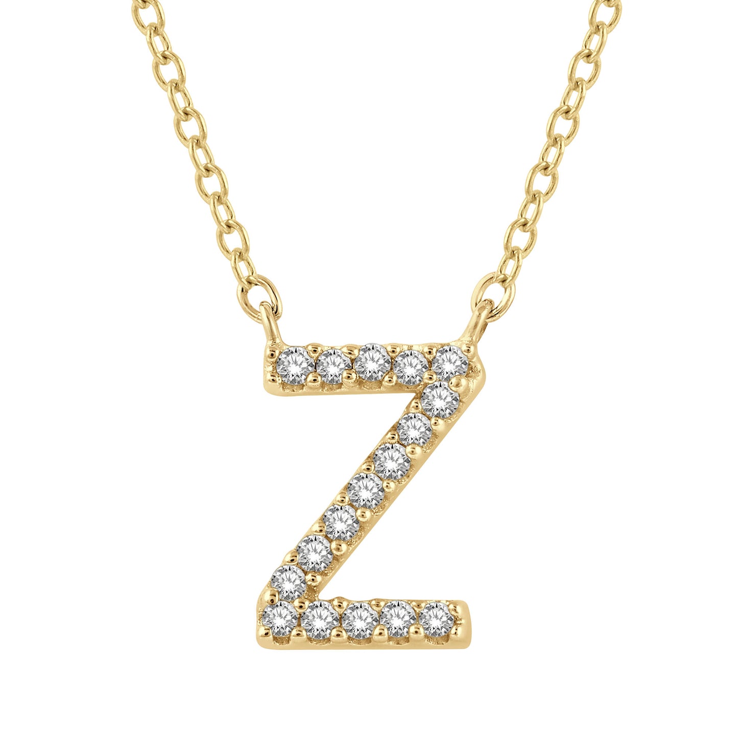 Classic Initial Diamond Necklace