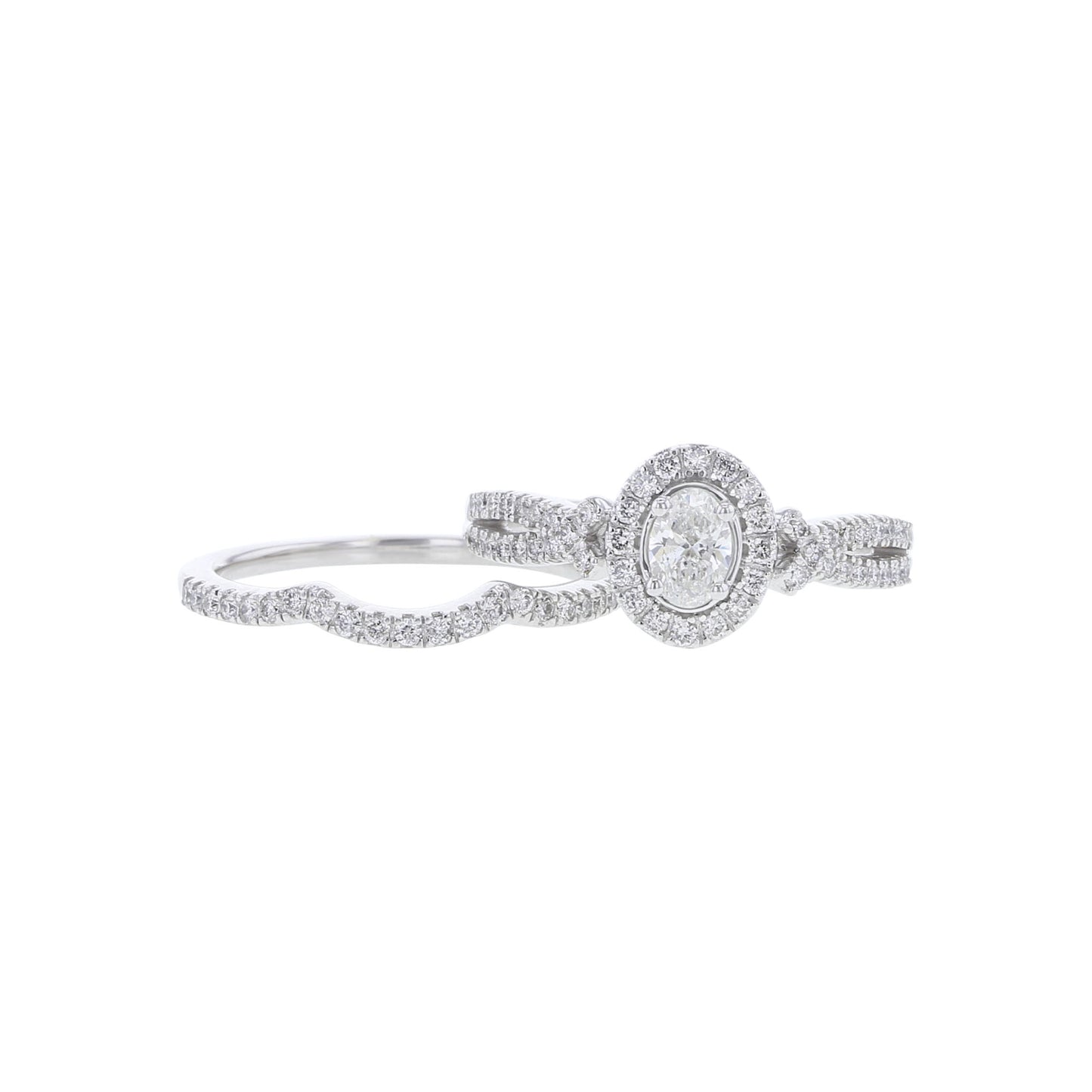 Aster Curved Diamond Wedding Ring