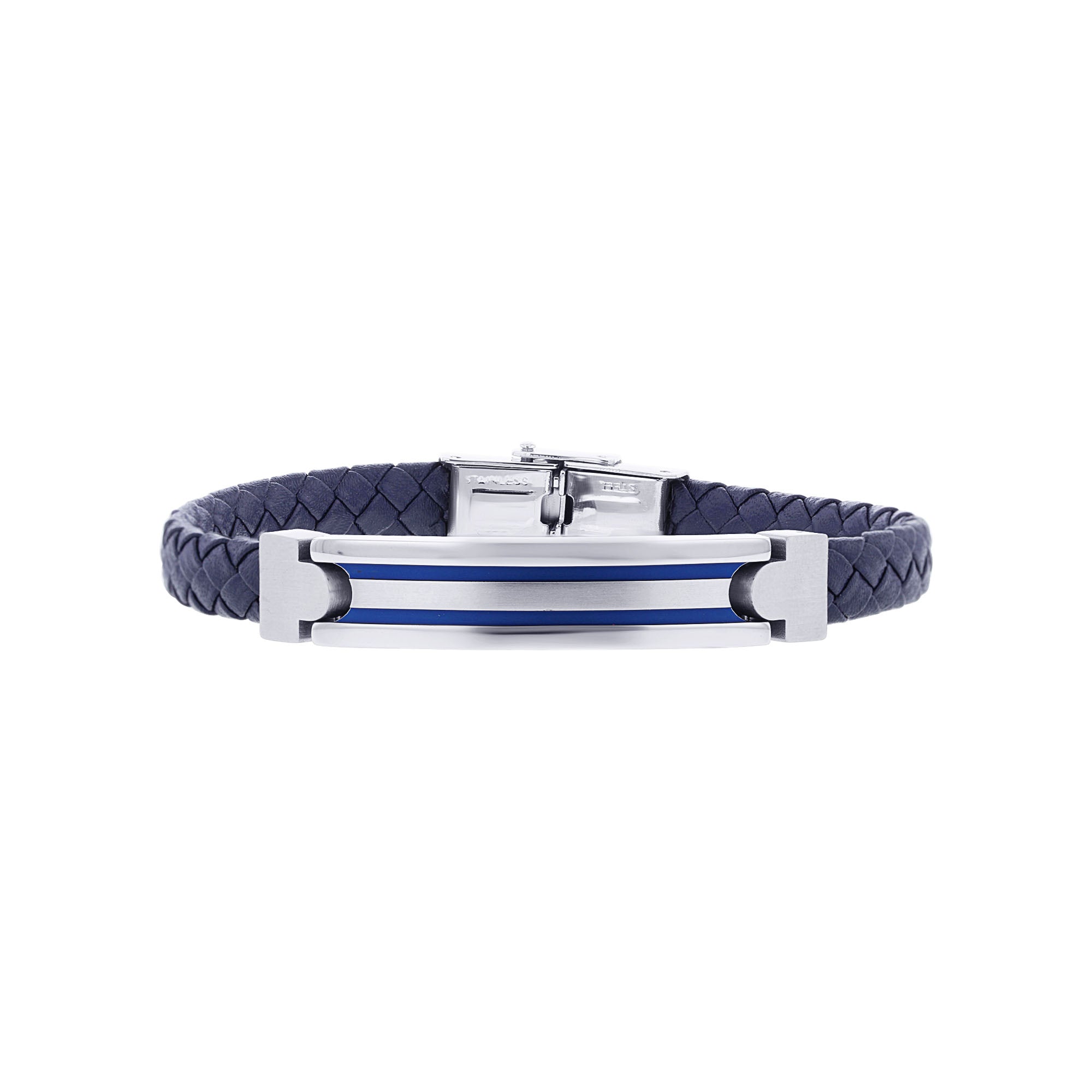 Kairo Stainless Steel Leather Bracelet