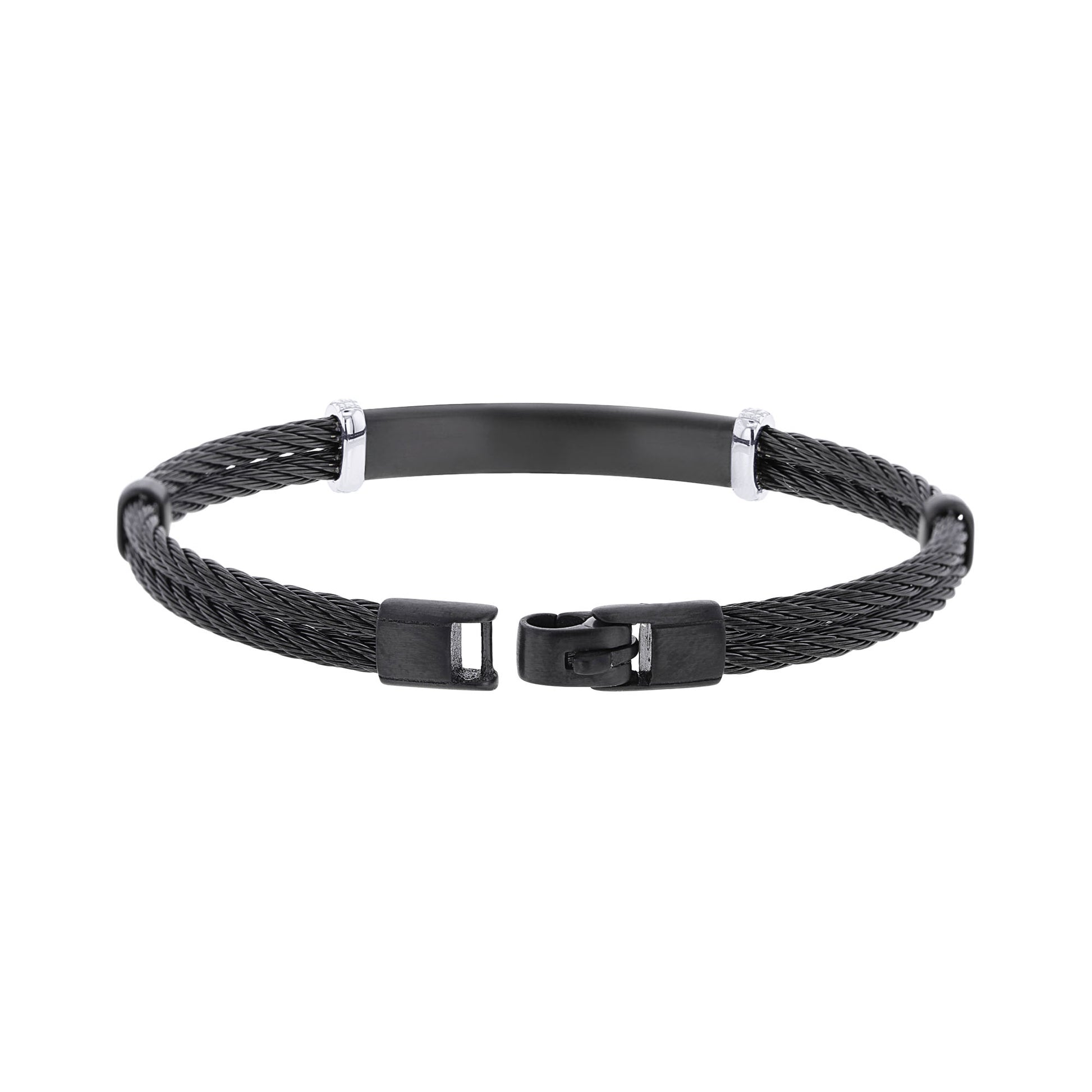 Franz Stainless Steel Cable Bracelet