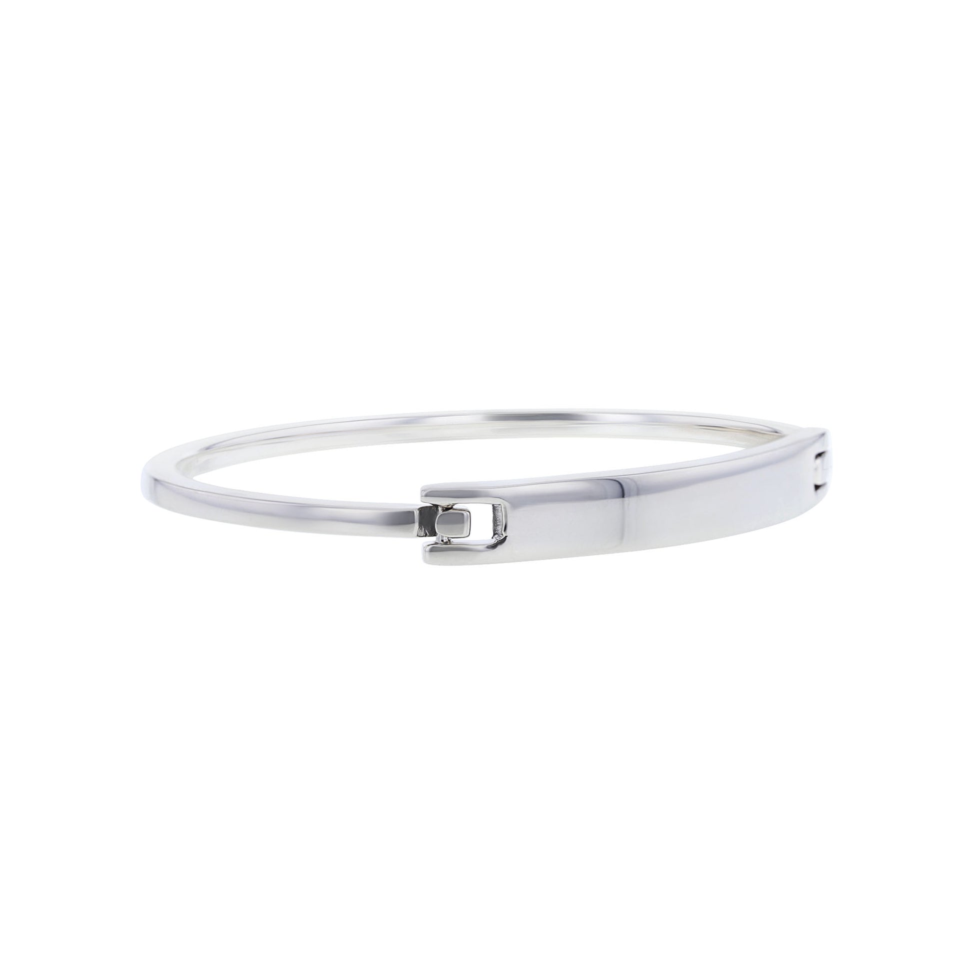 Silver Bar Bangle Bracelet