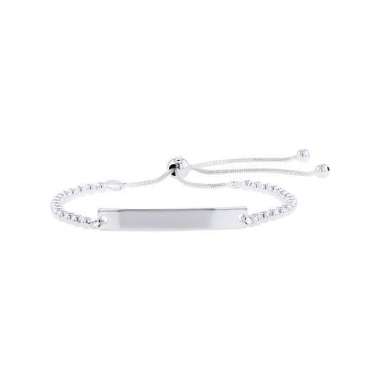 Silver Bar Bolo Bracelet