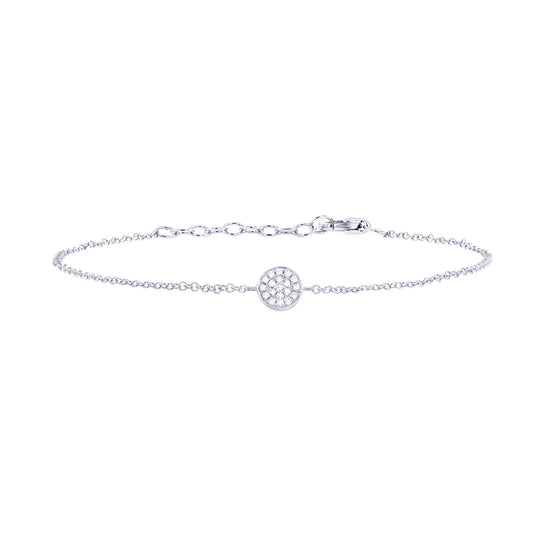 Sparkling Disc Diamond Bracelet