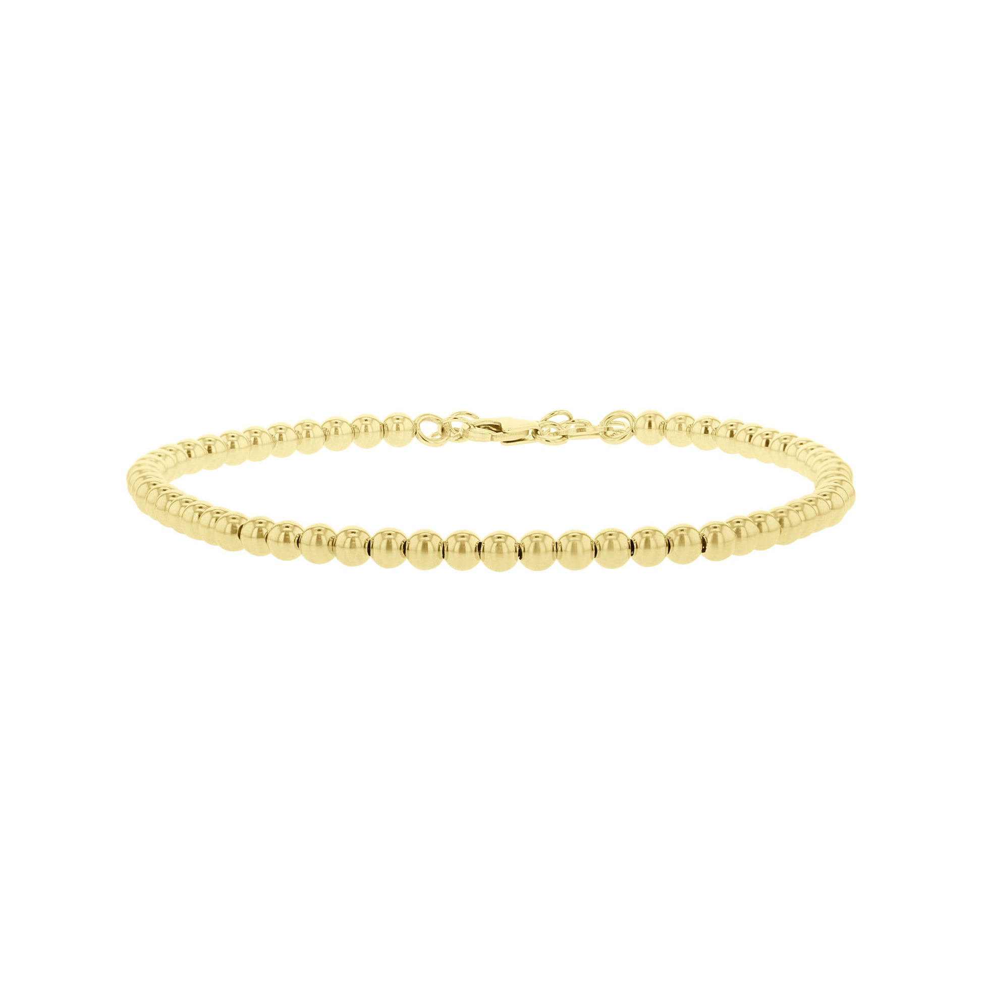 Bubble Beaded Gold Bracelet