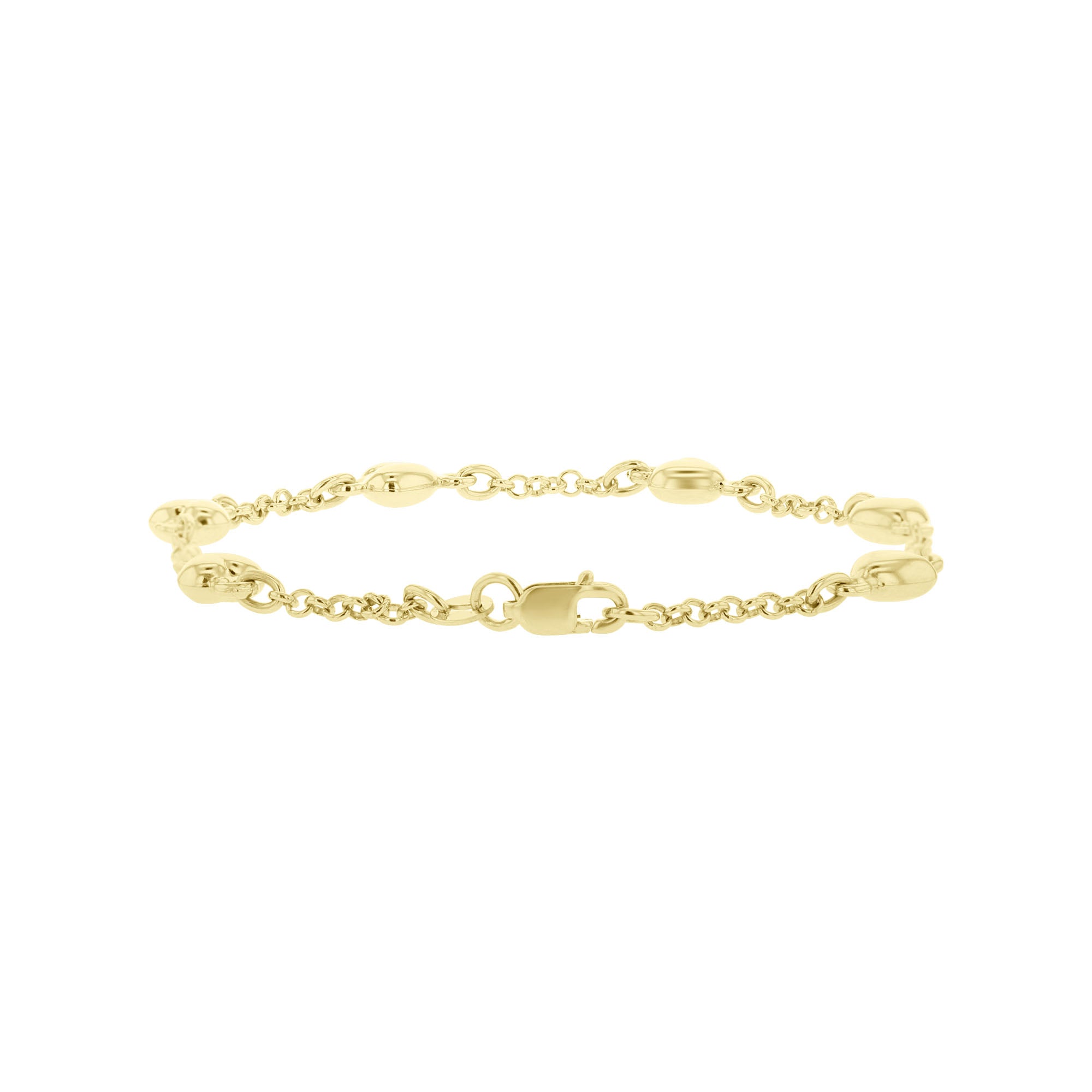 Bubble Heart Gold Bracelet