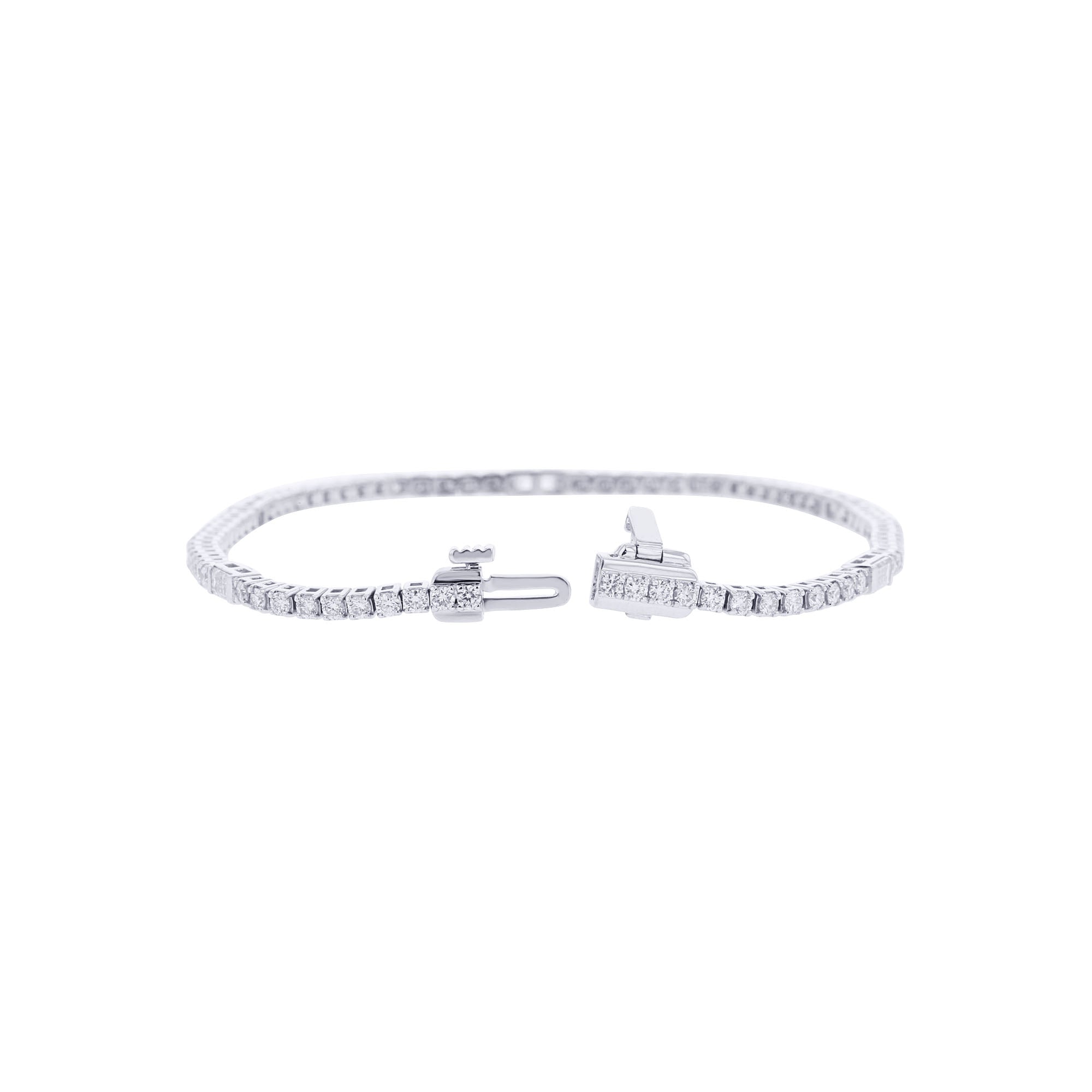 Frosted Diamond Tennis Bracelet