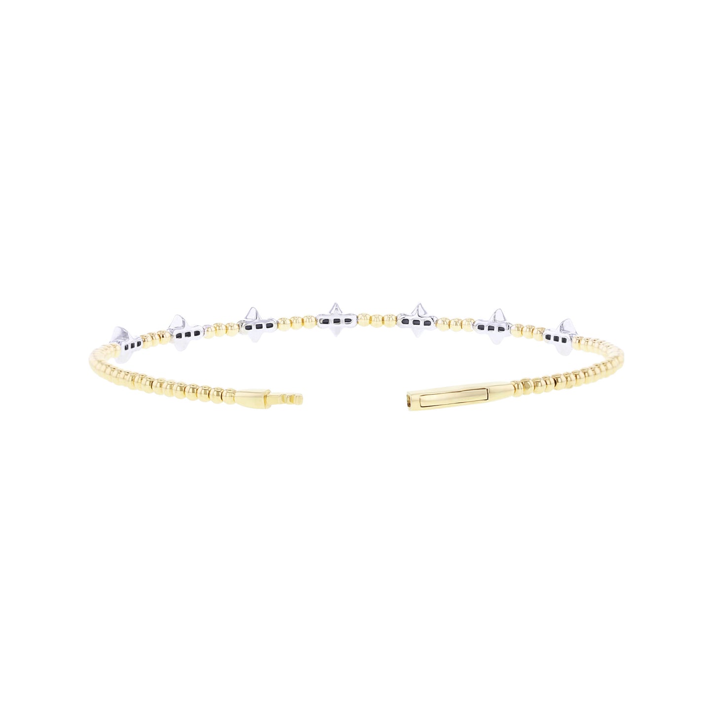 Seven Stars Diamond Beaded Bangle