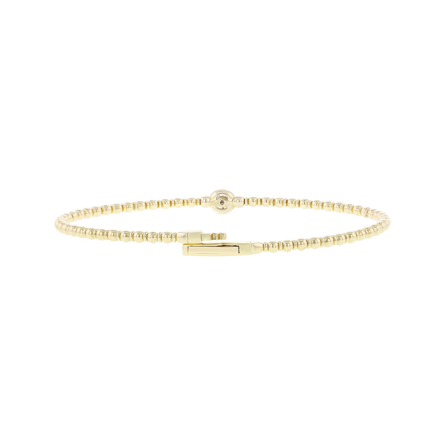 Bastet Bezel Diamond Bangle Bracelet